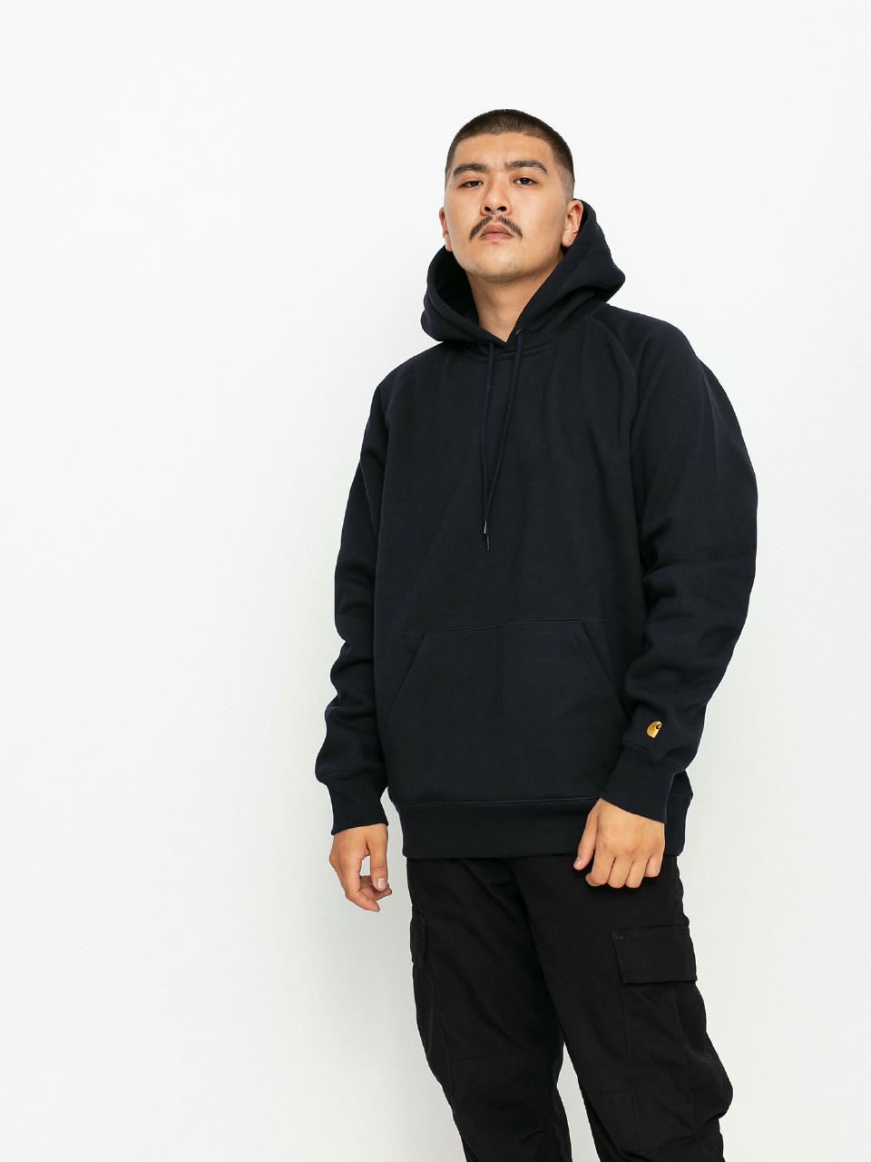 Carhartt WIP chase hoodie in navy