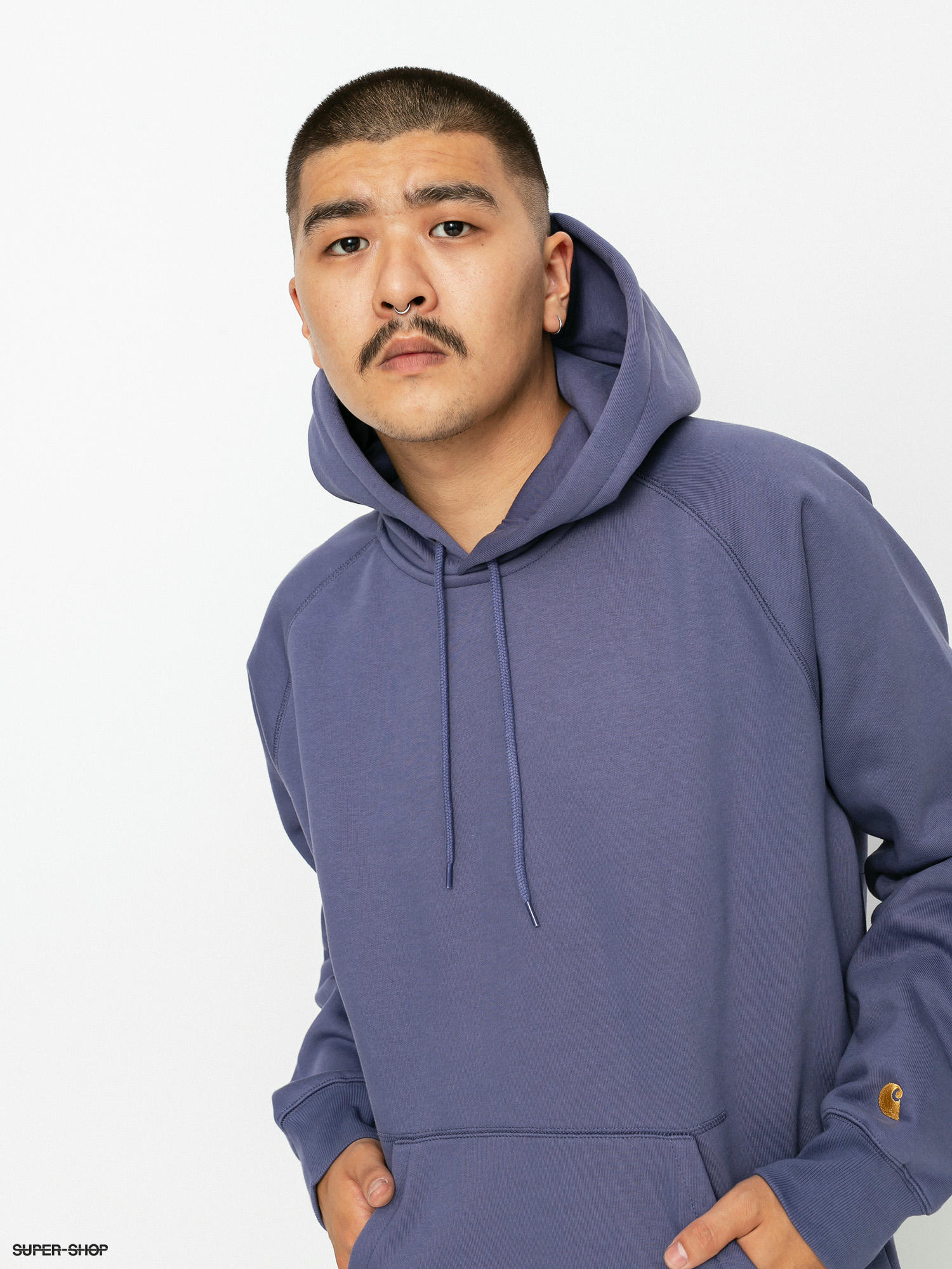 Carhartt WIP Chase HD Hoody cold viola gold