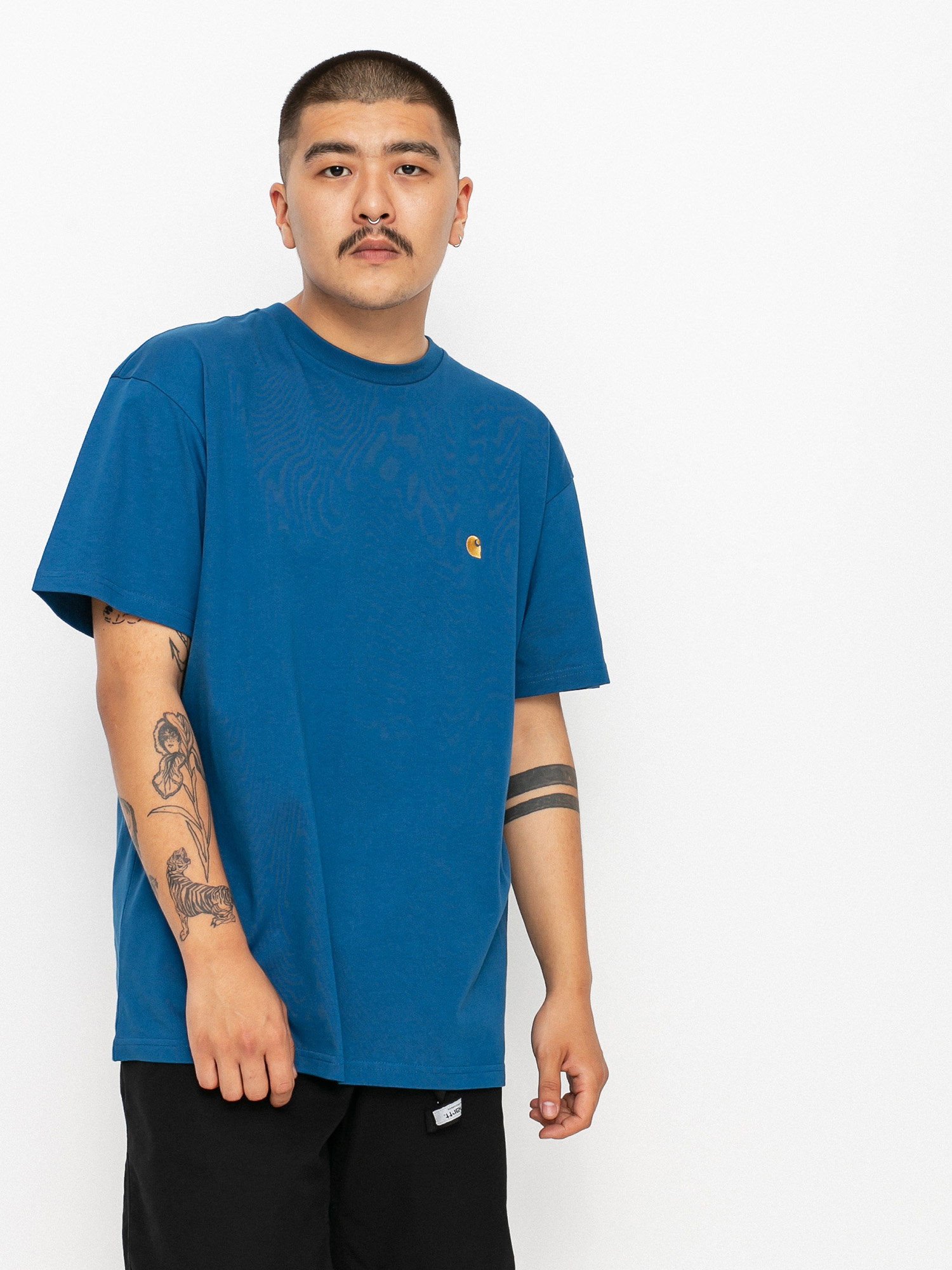 Carhartt WIP Chase T-shirt (skydive/gold)