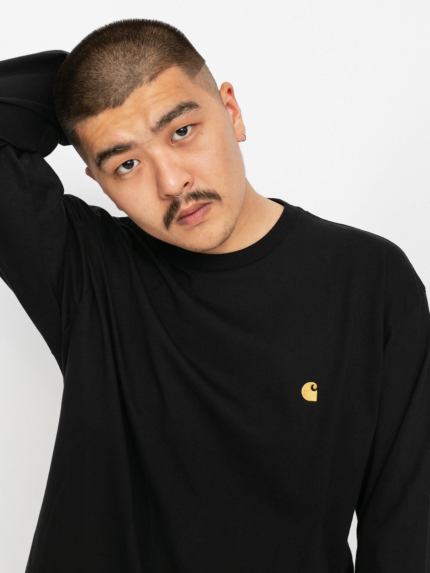 Carhartt WIP Chase Longsleeve (black/gold)