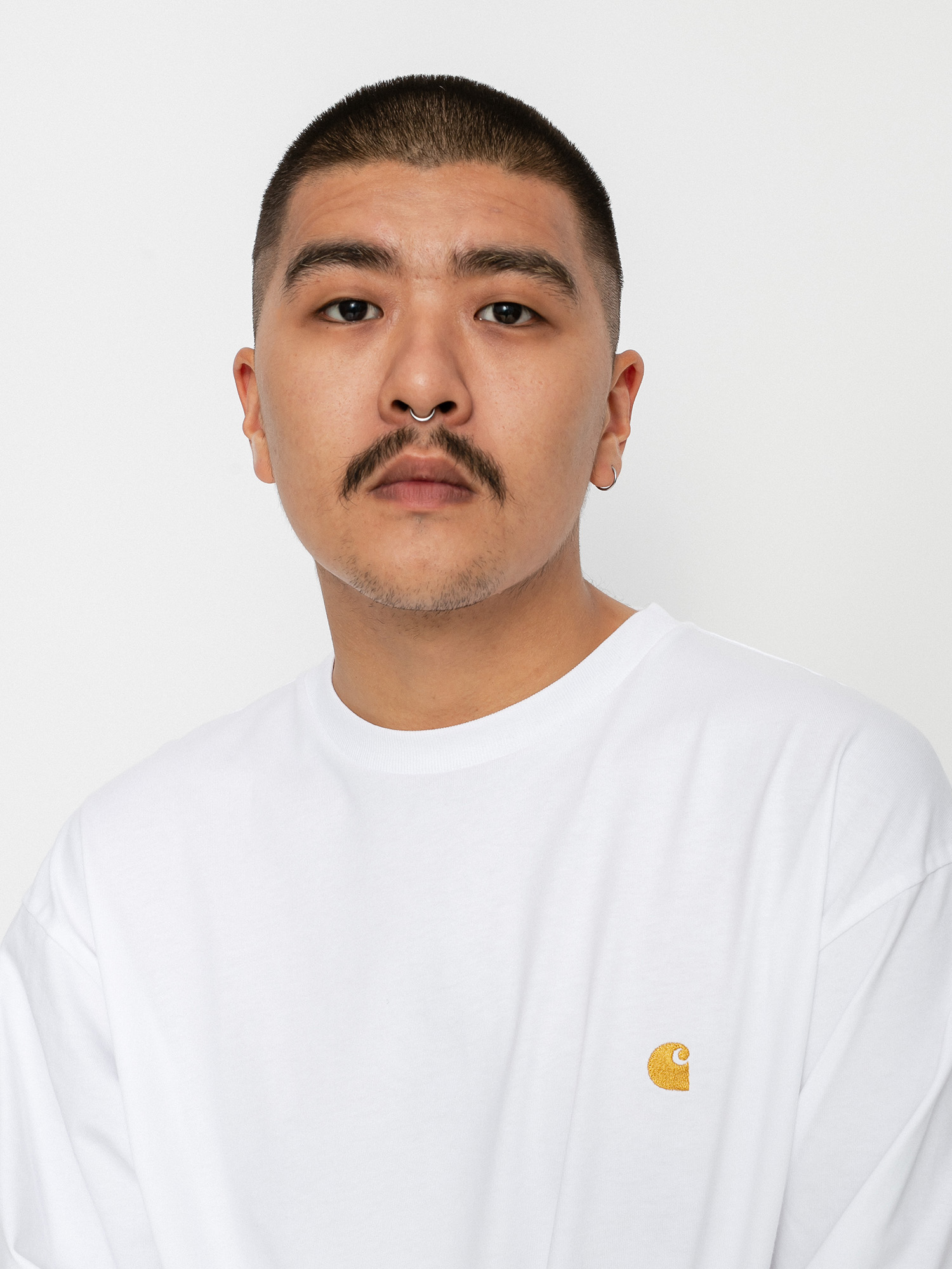 Carhartt WIP Chase Longsleeve (white/gold)