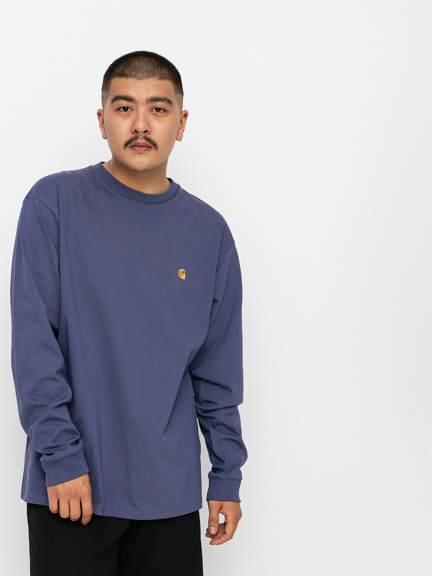 Carhartt WIP Chase Longsleeve (cold viola/gold)