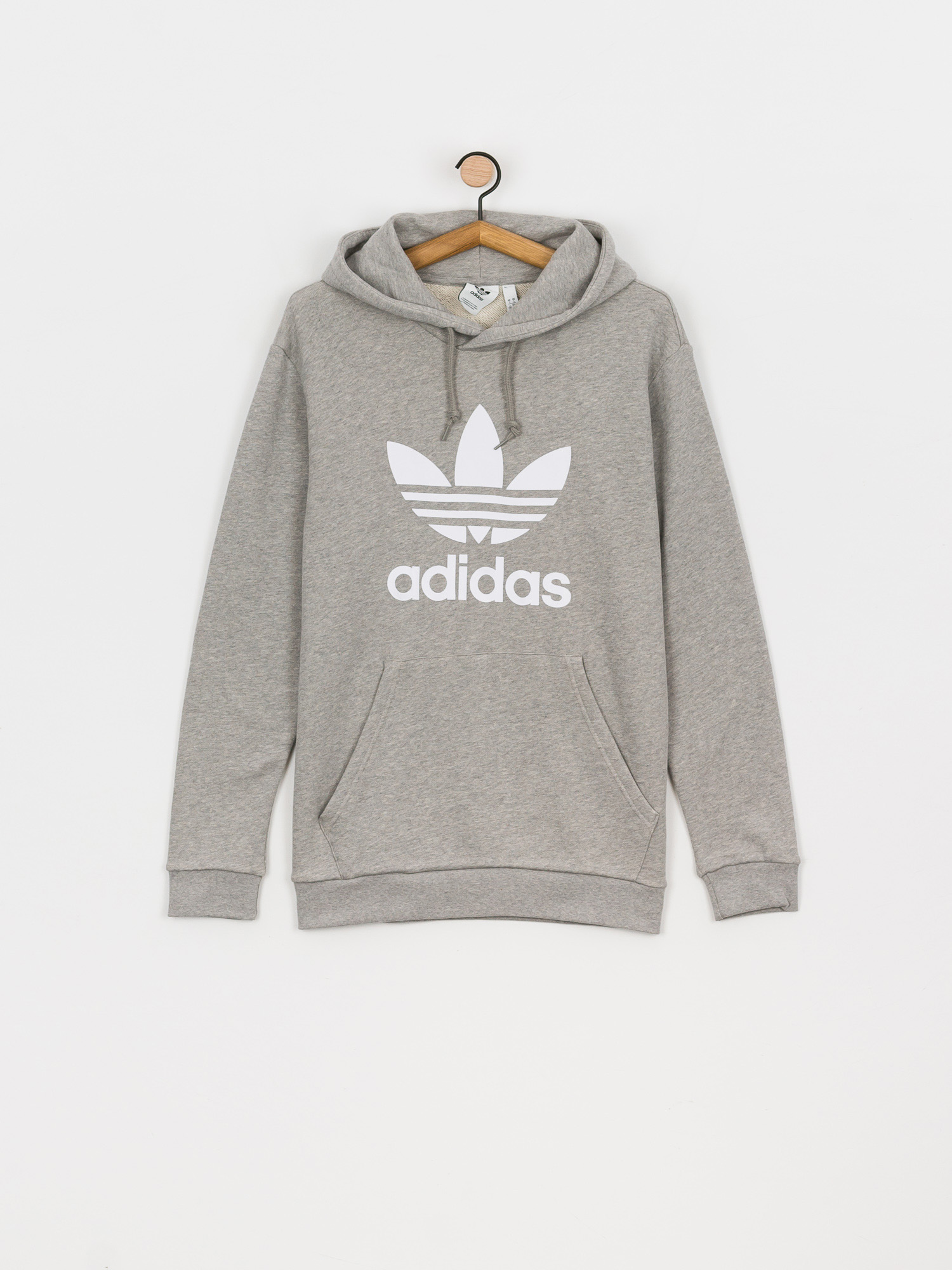 Adidas Originals Trefoil Hd Hoodie Mgreyh White