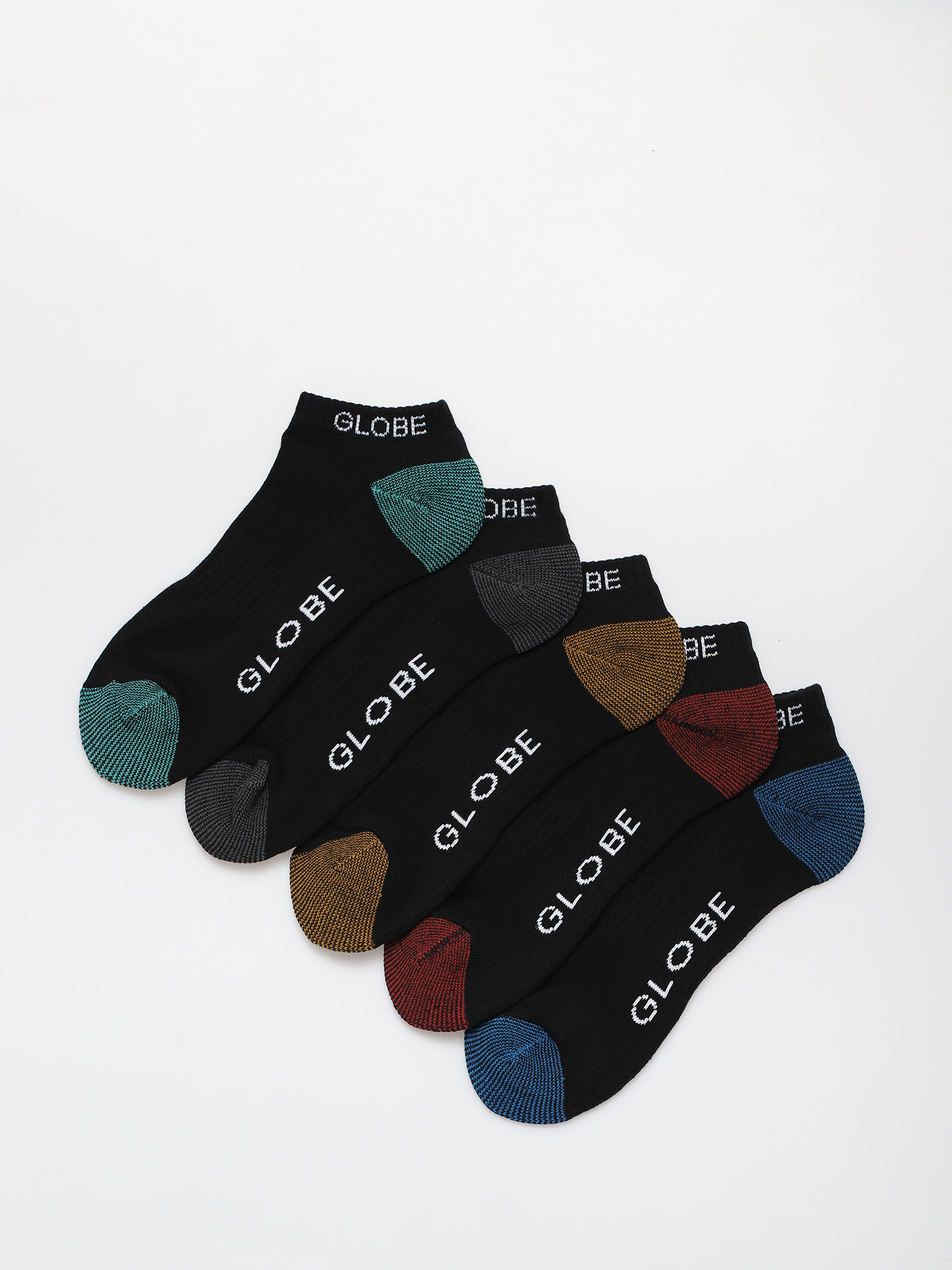 Globe Ingles Ankle 5 Pack Socks (asst.)