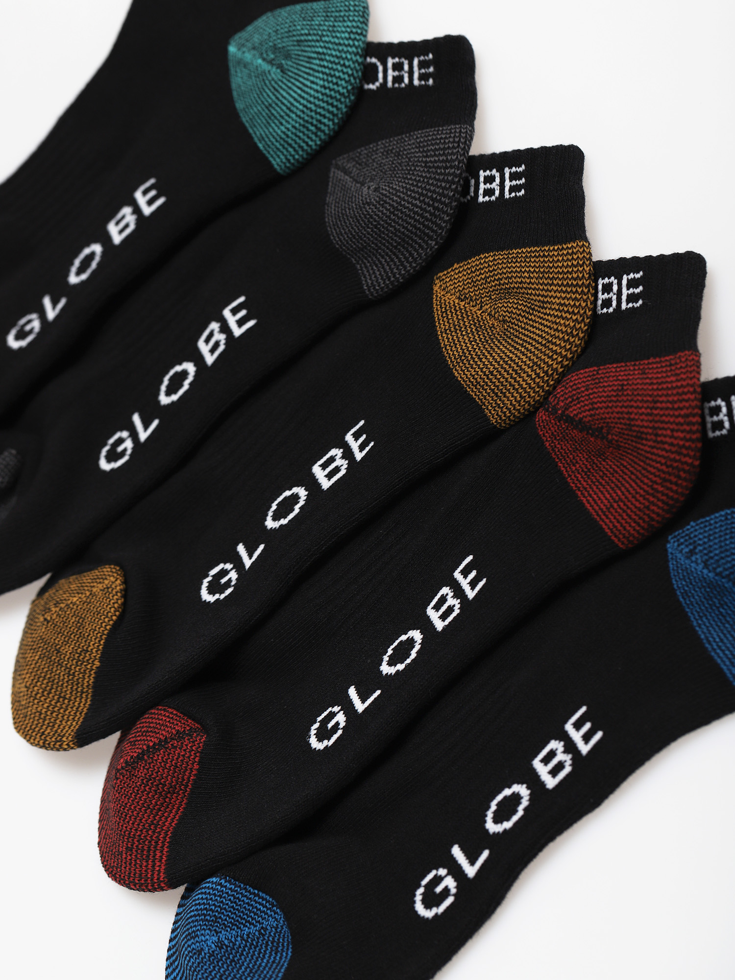 Globe Ingles Ankle 5 Pack Socks (asst.)