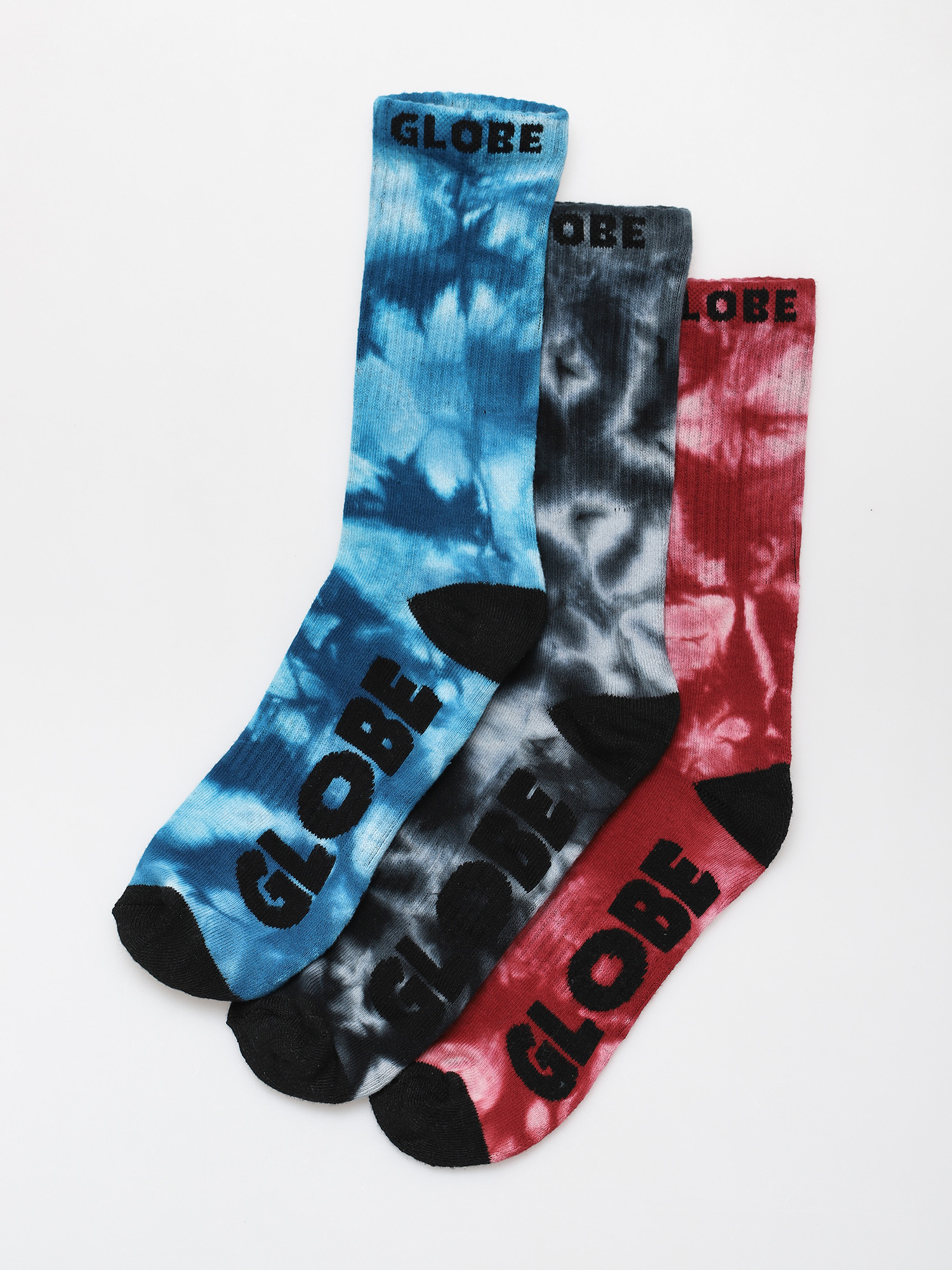 Globe All Tied Up 3 Pack Socks (asst.)