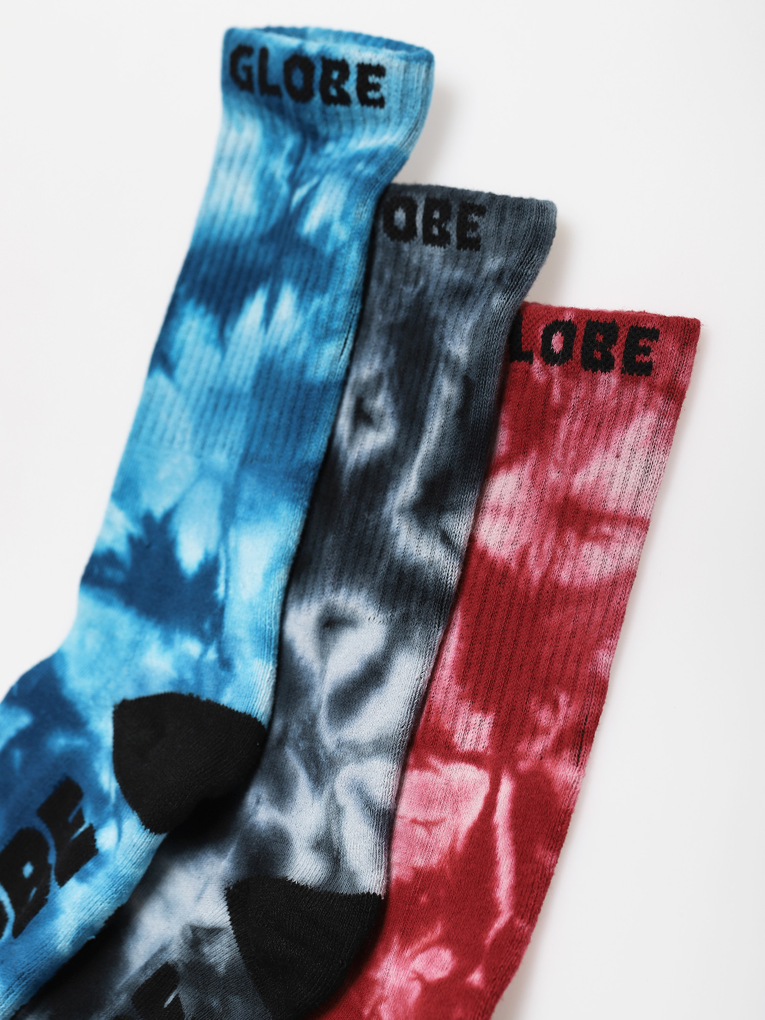 Globe All Tied Up 3 Pack Socks (asst.)