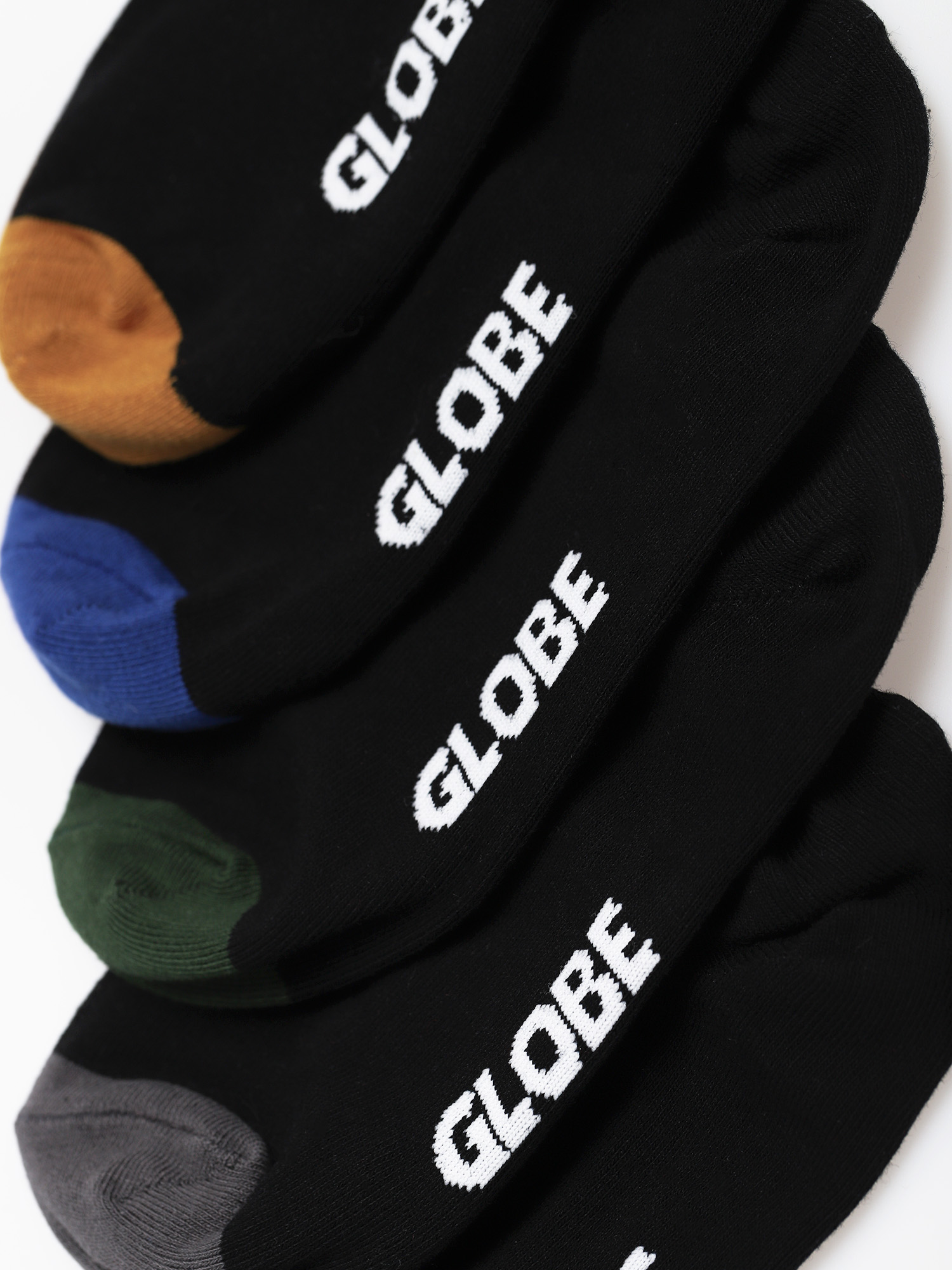 Globe Dip Invisible 5 Pack Socks (assorted)