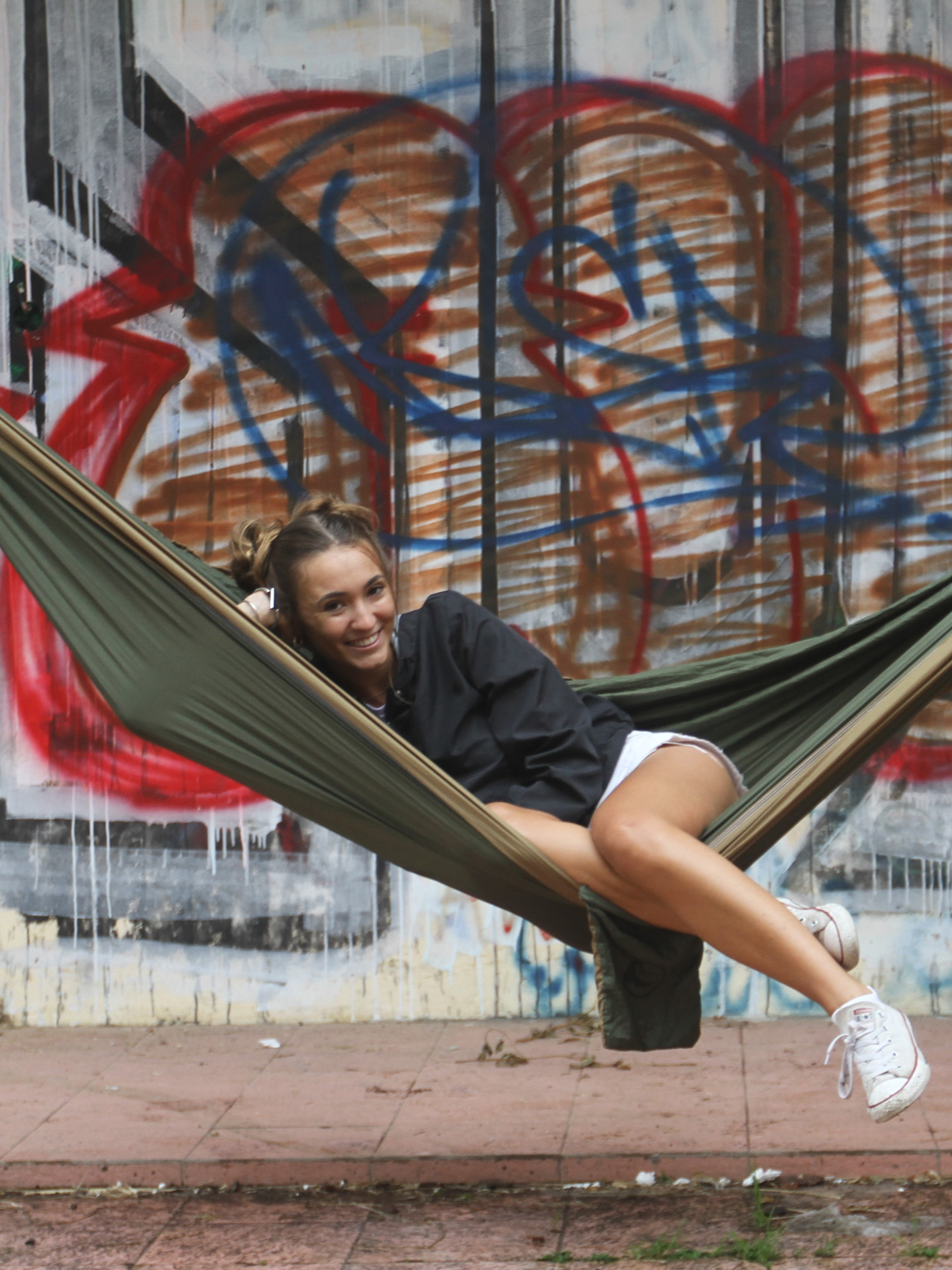 Ticket To The Moon Hammock Double (green/brown)