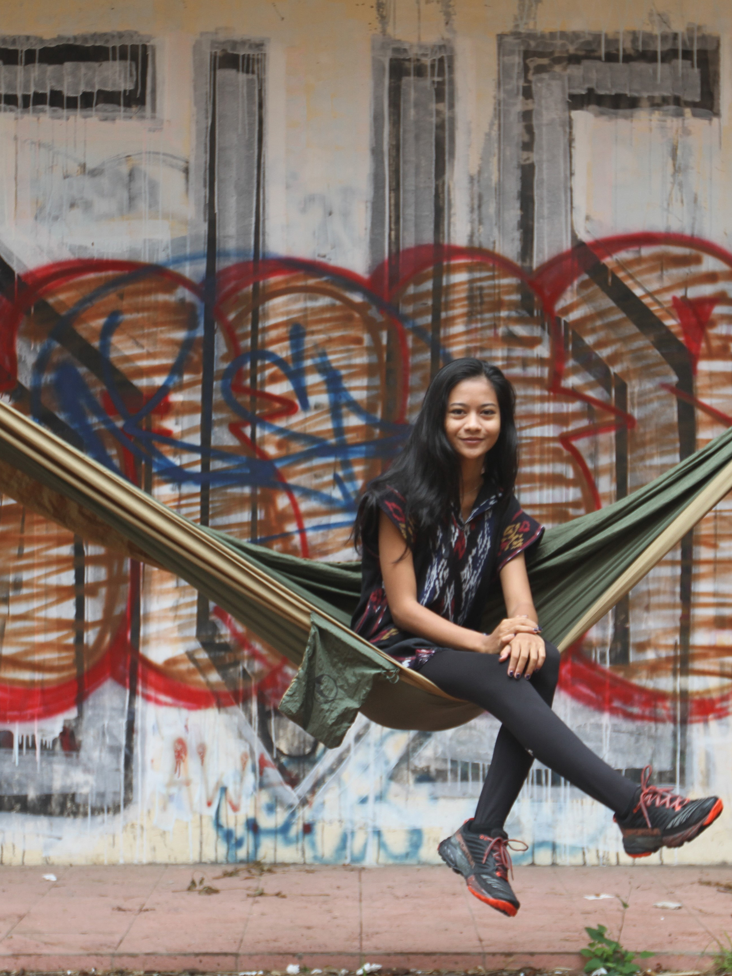 Ticket To The Moon Hammock Double (green/brown)