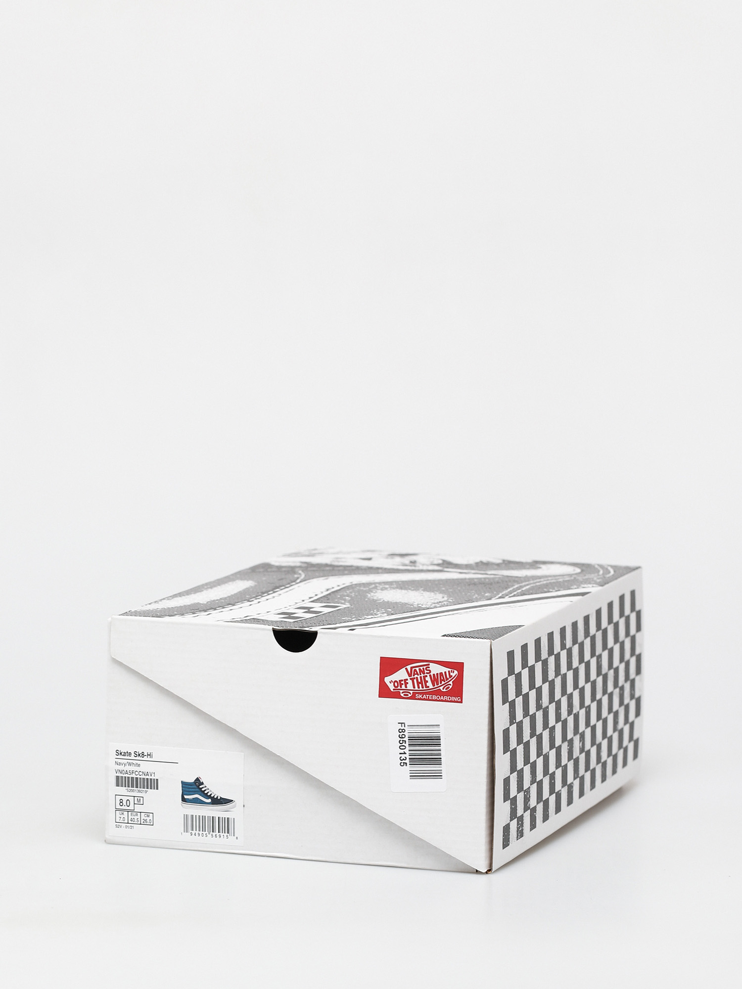 Vans Skate Sk8 Hi Shoes (navy/white)