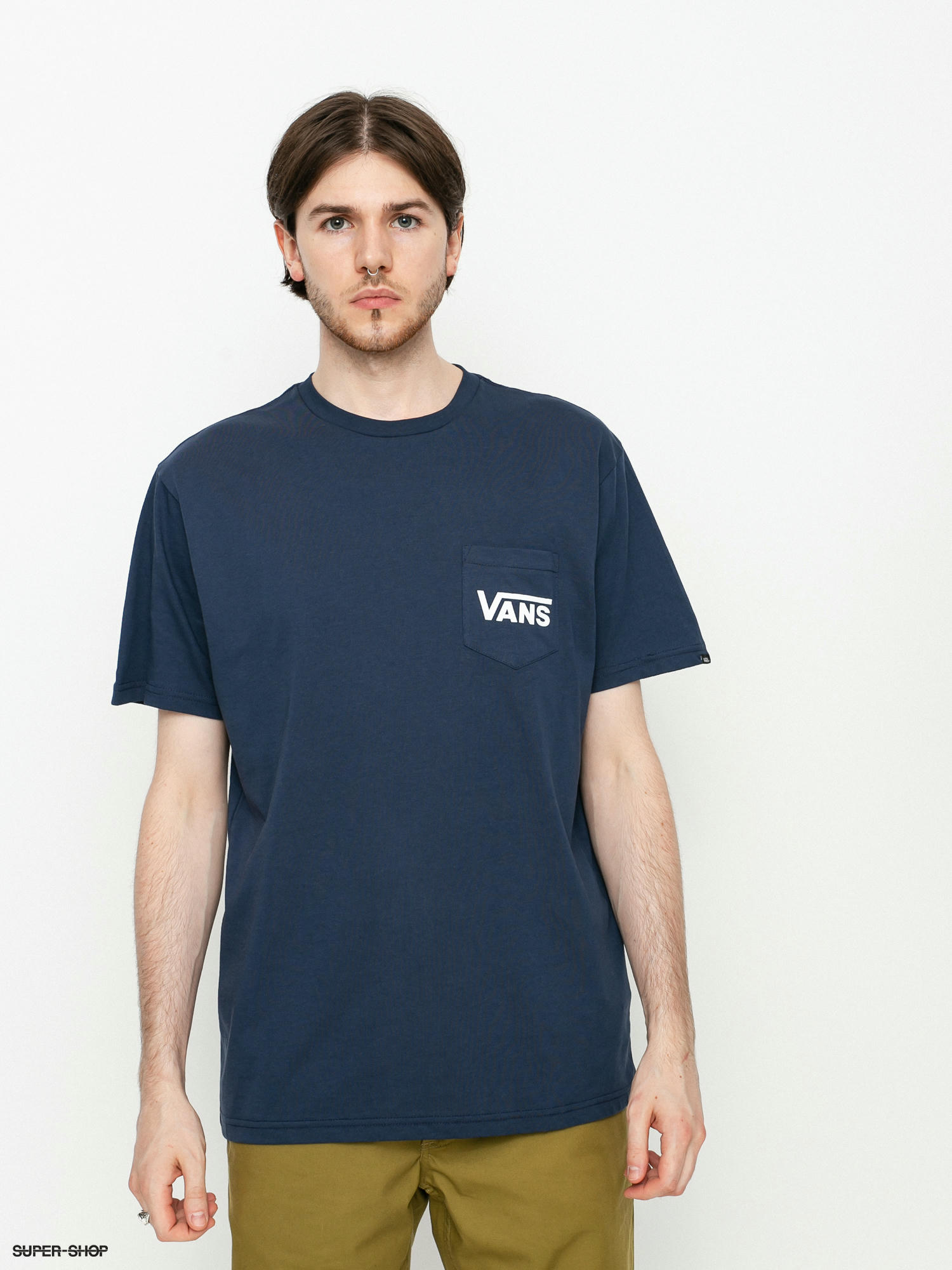 vans navy blue t shirt