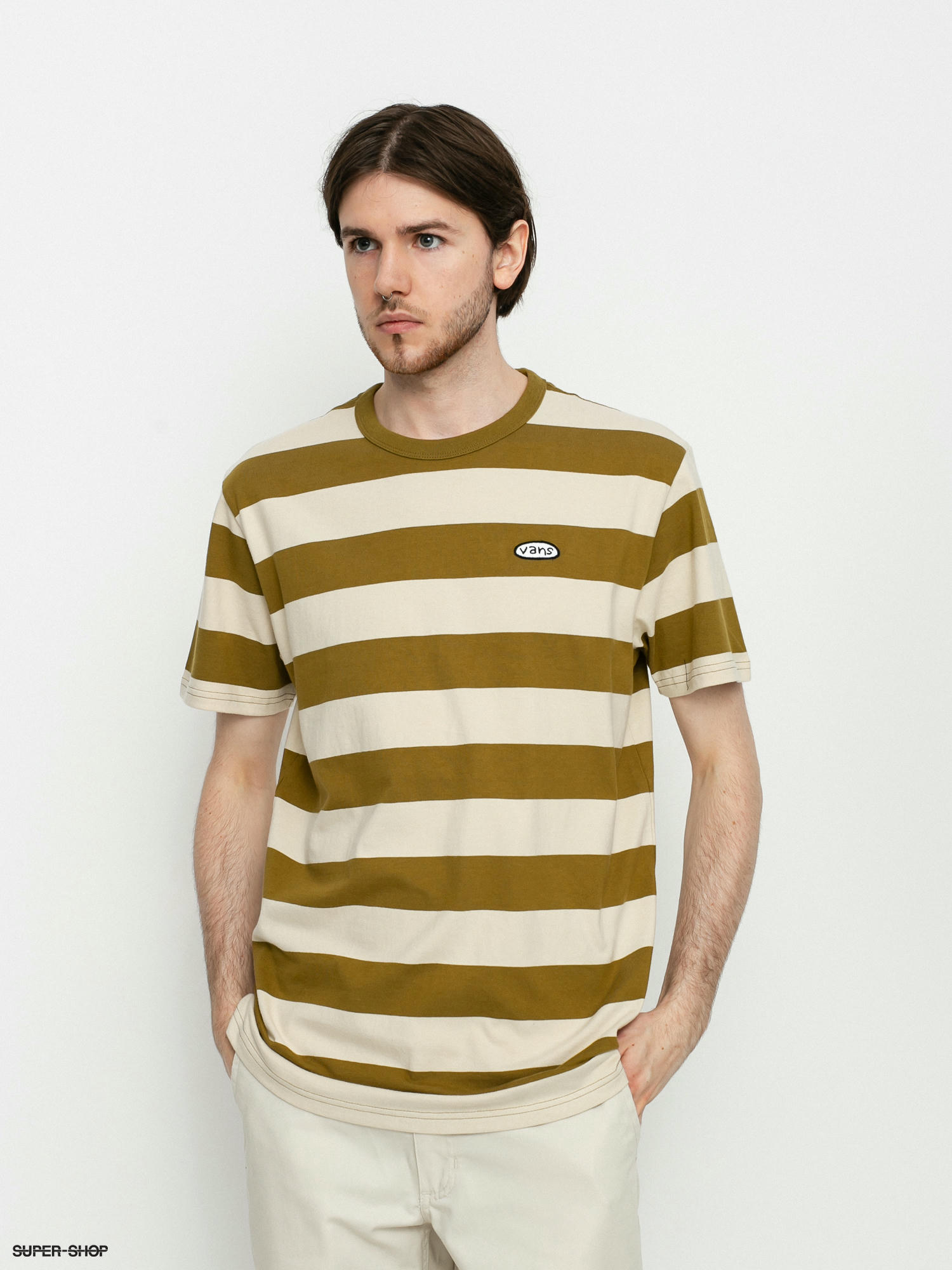 vans yellow striped shirt