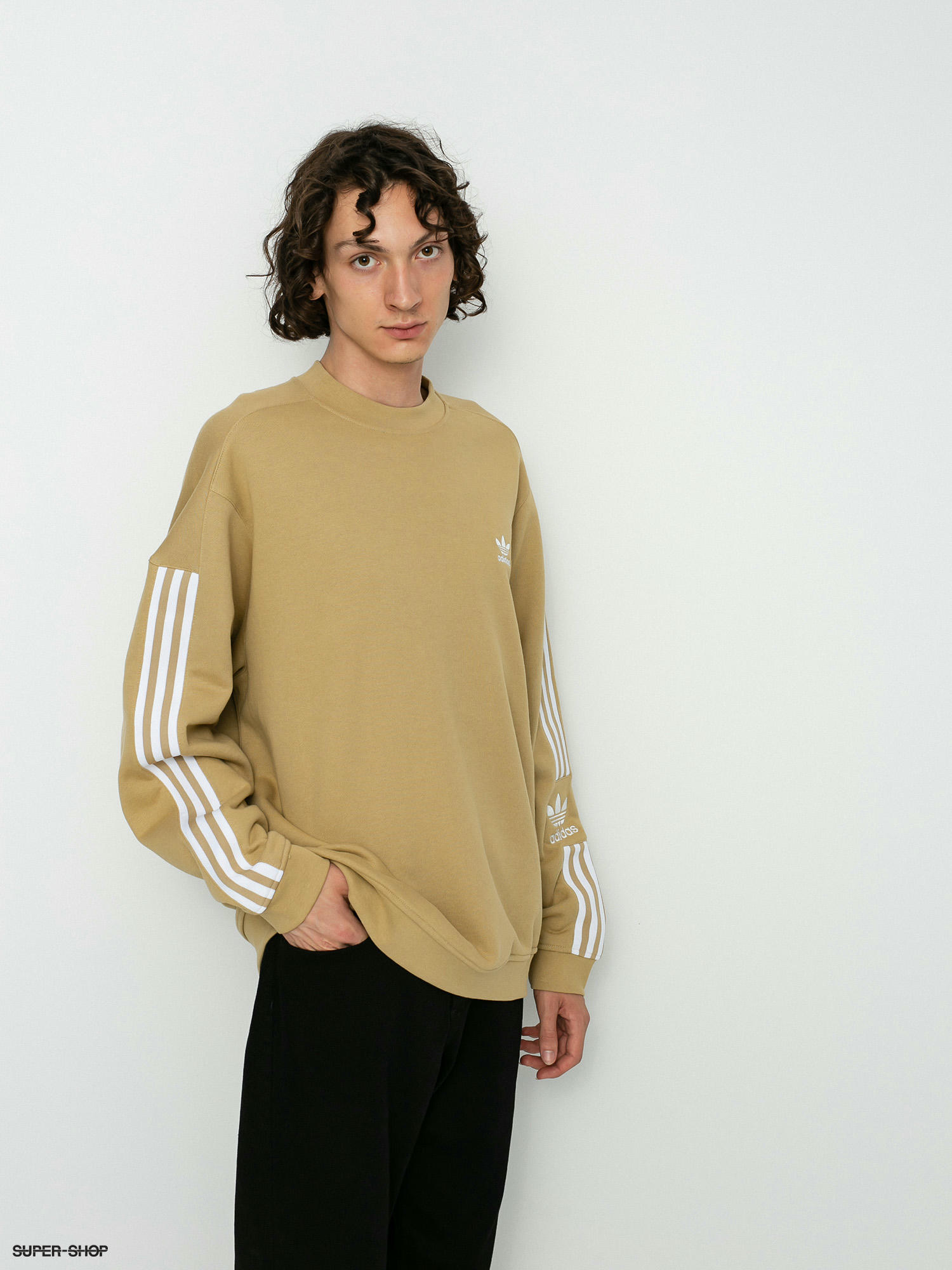 Adidas originals lock cheap up crew sweatshirt