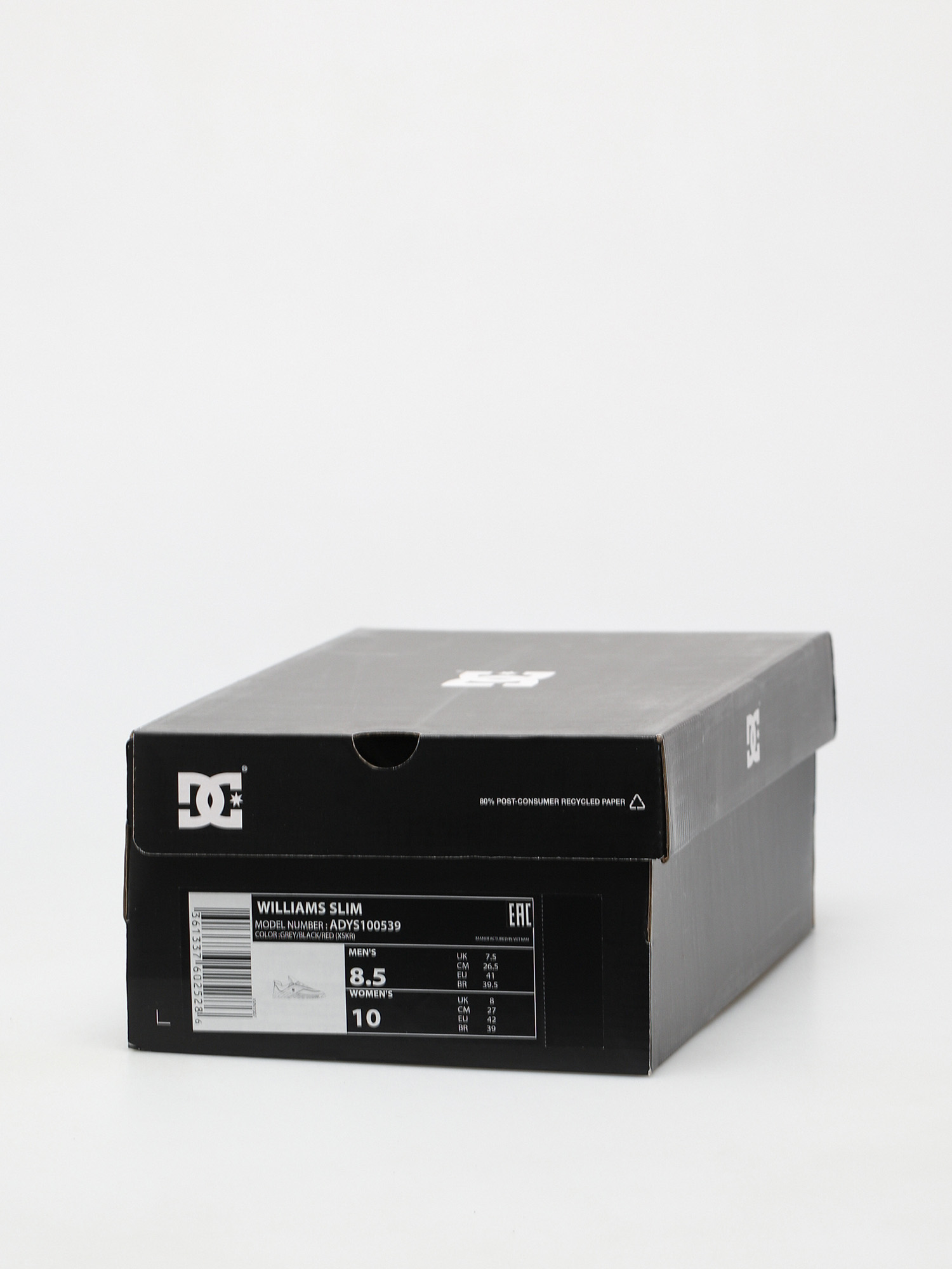 DC Williams Slim Shoes (grey/black/red)