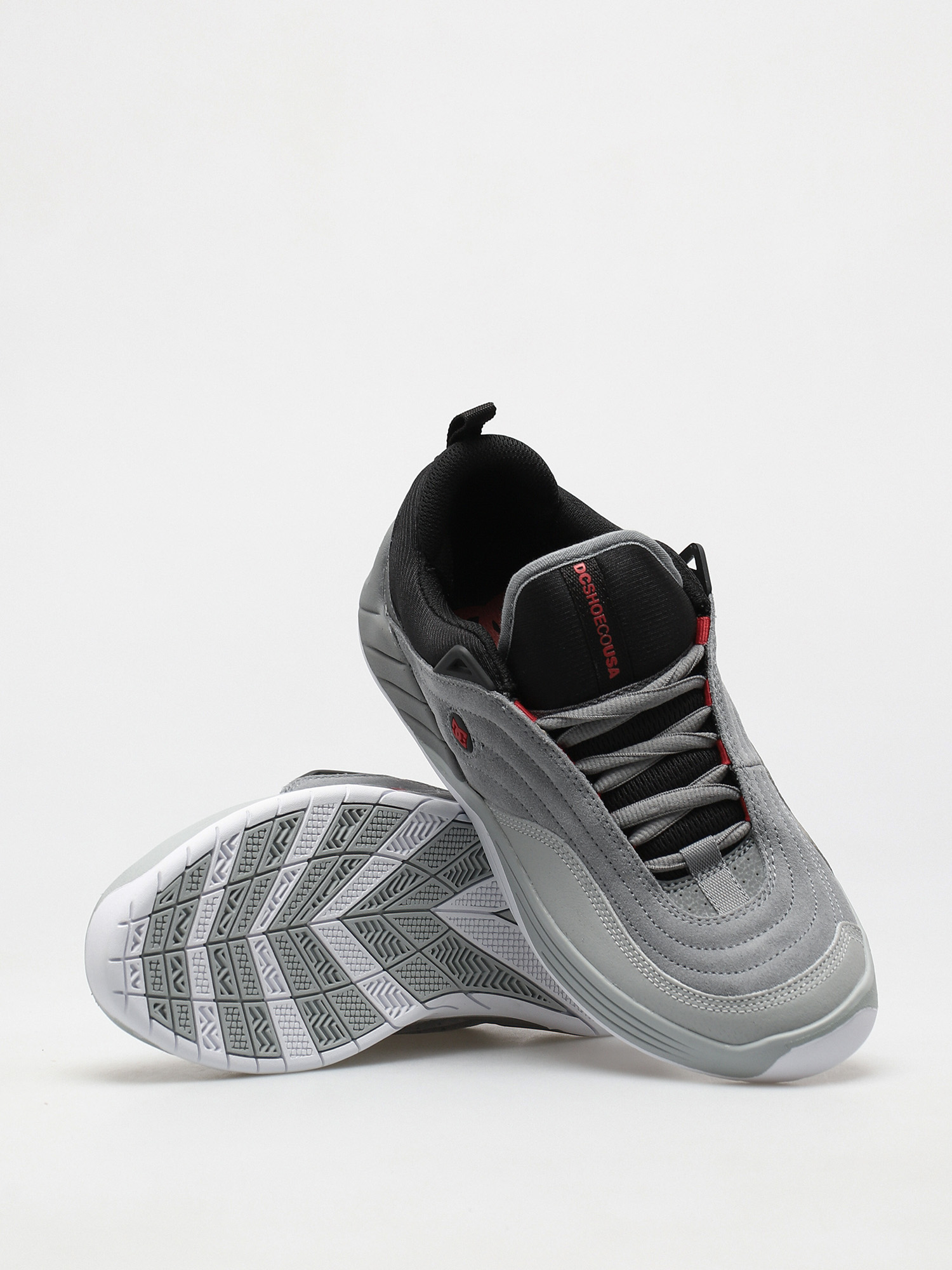 DC Williams Slim Shoes (grey/black/red)