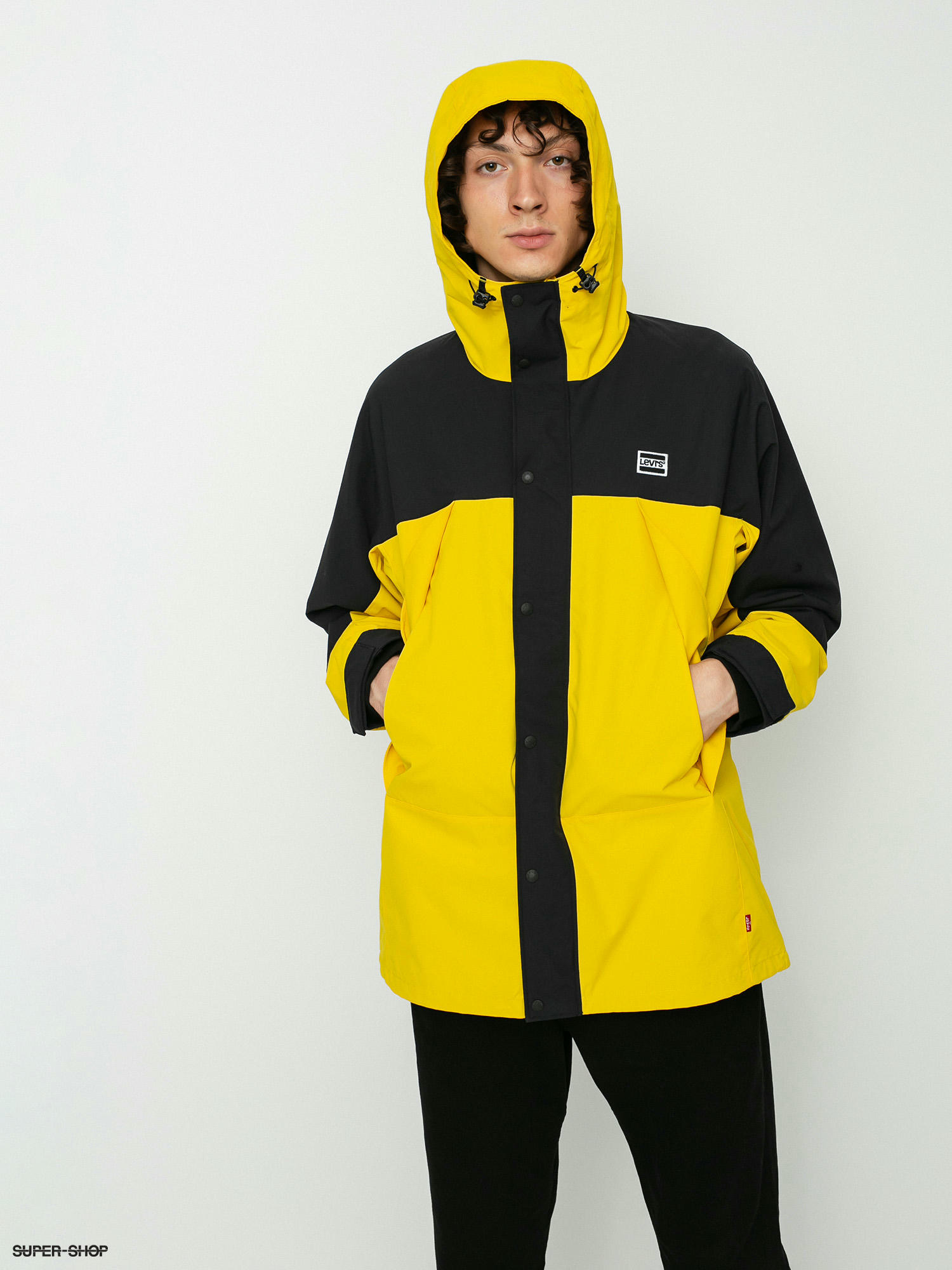 levis yellow raincoat