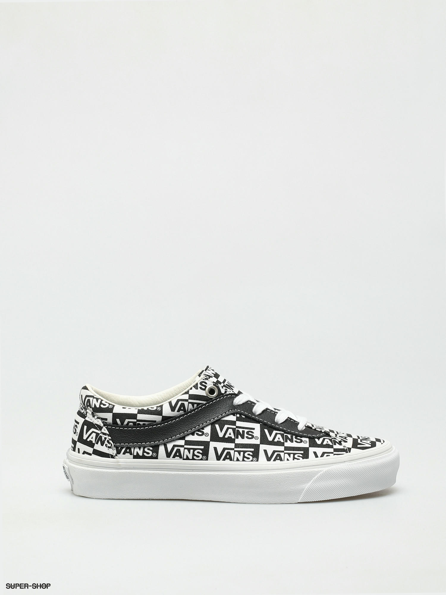 vans logo shoes black and white