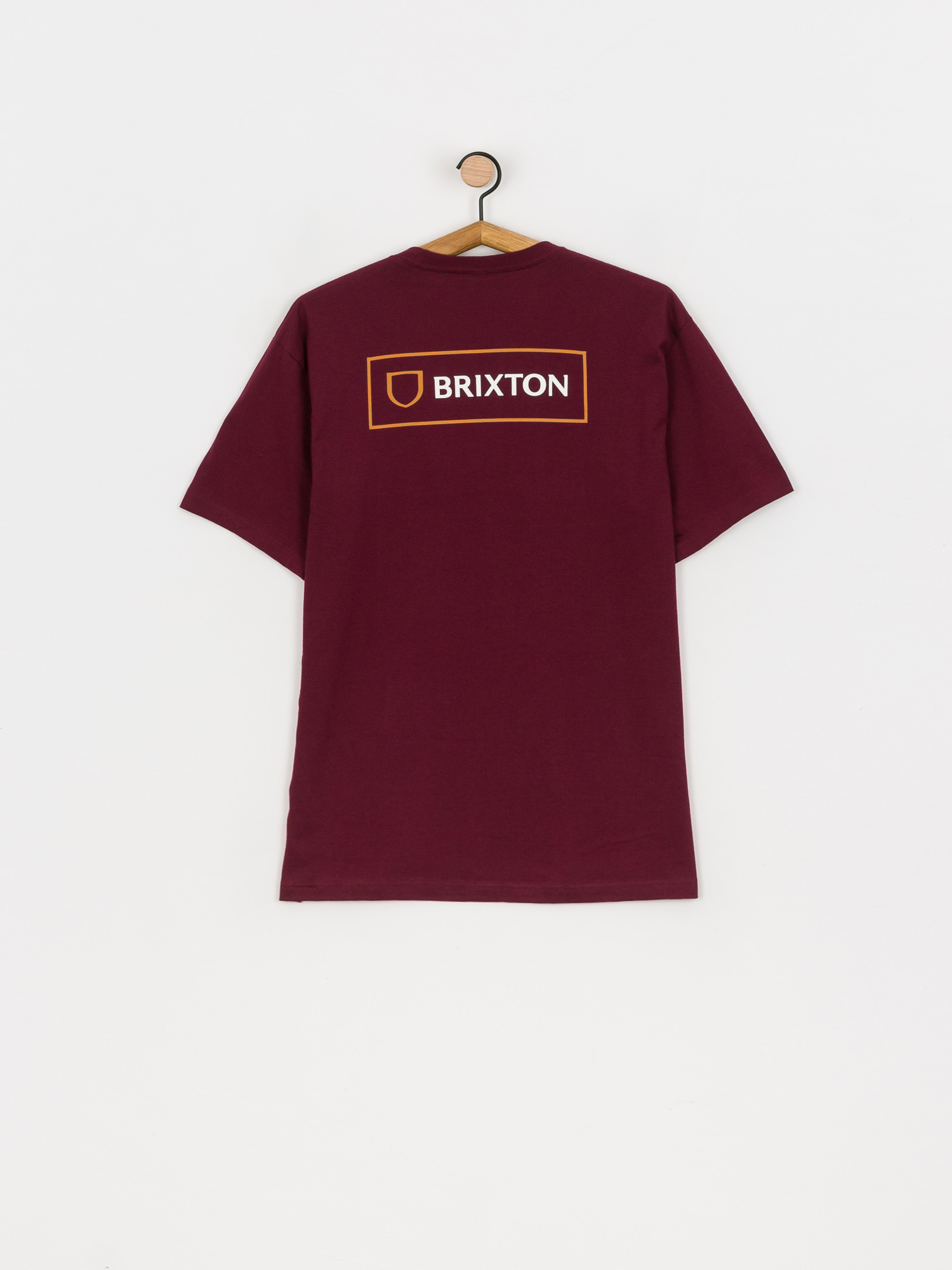 Brixton Alpha Block T-shirt (burgundy)