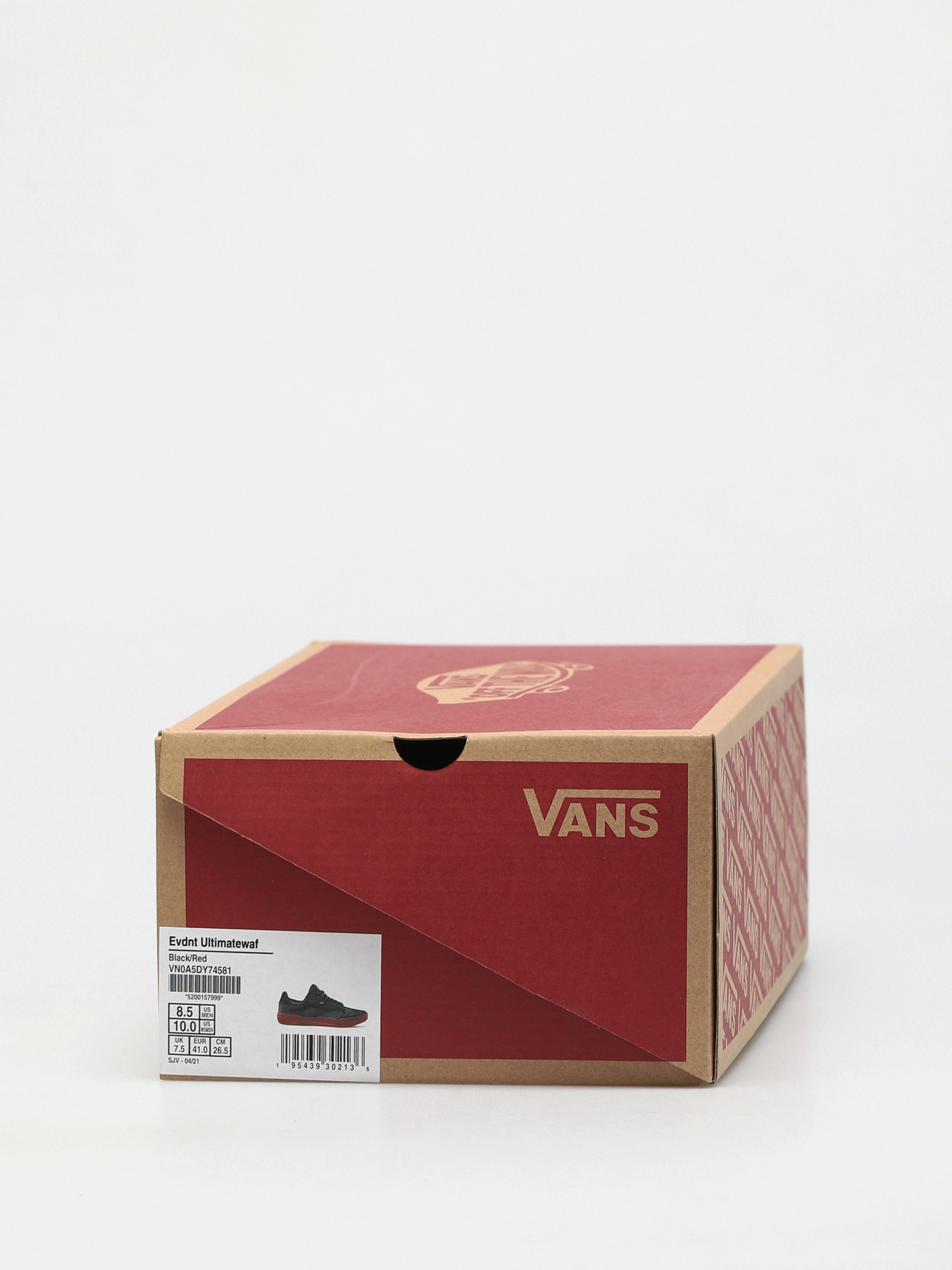 vans black with red