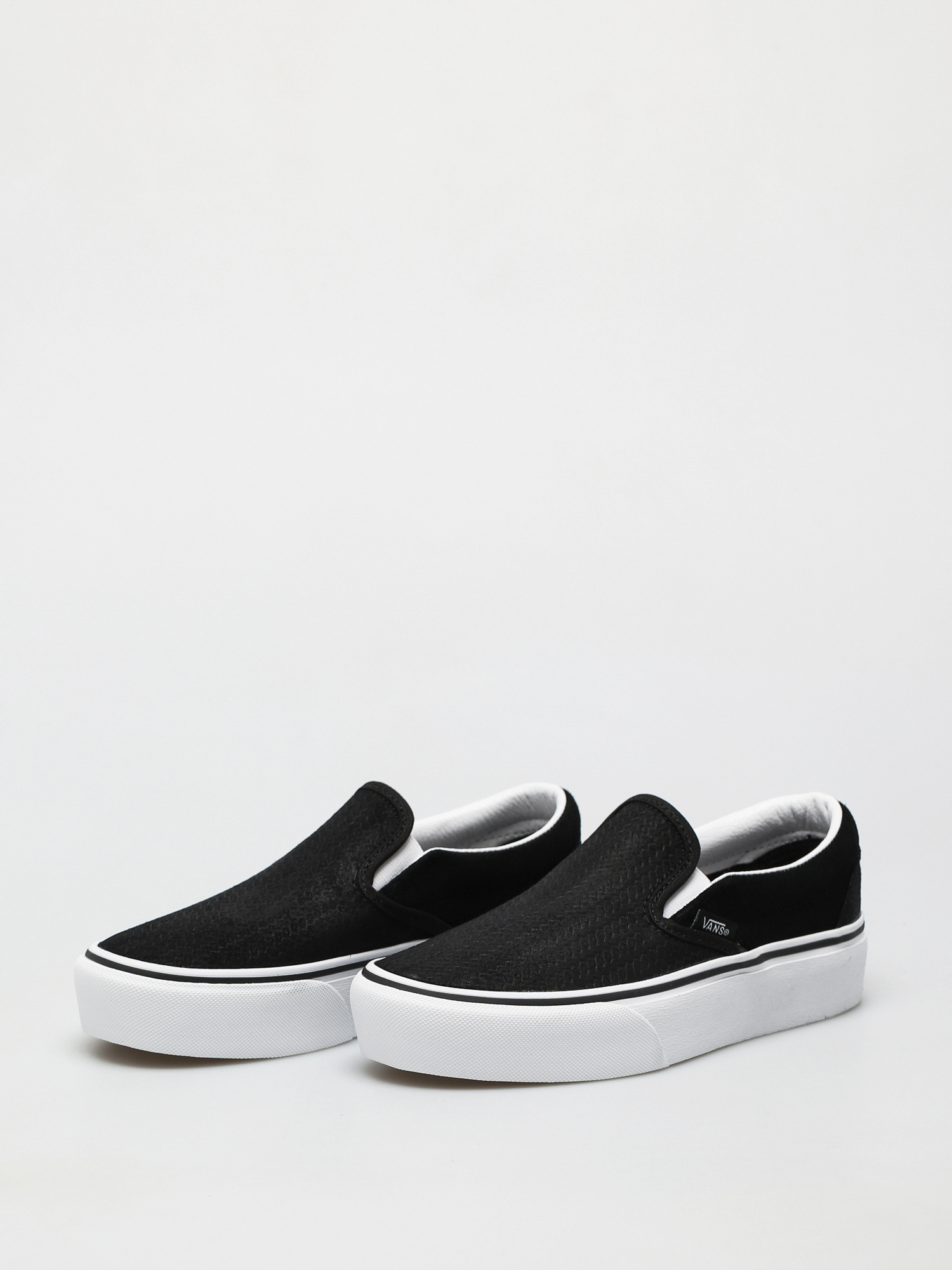 vans suede slip on platform