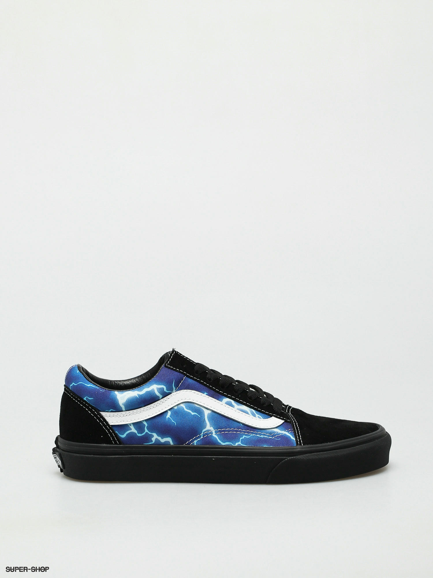 vans shoes black and blue