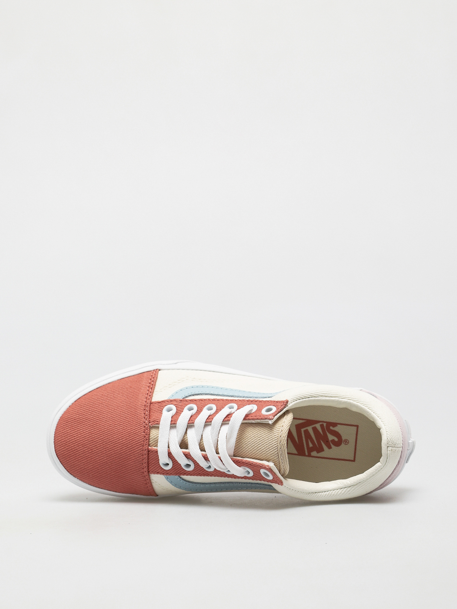 Vans Old Skool Platform Shoes (twill/pastel block/trwht)