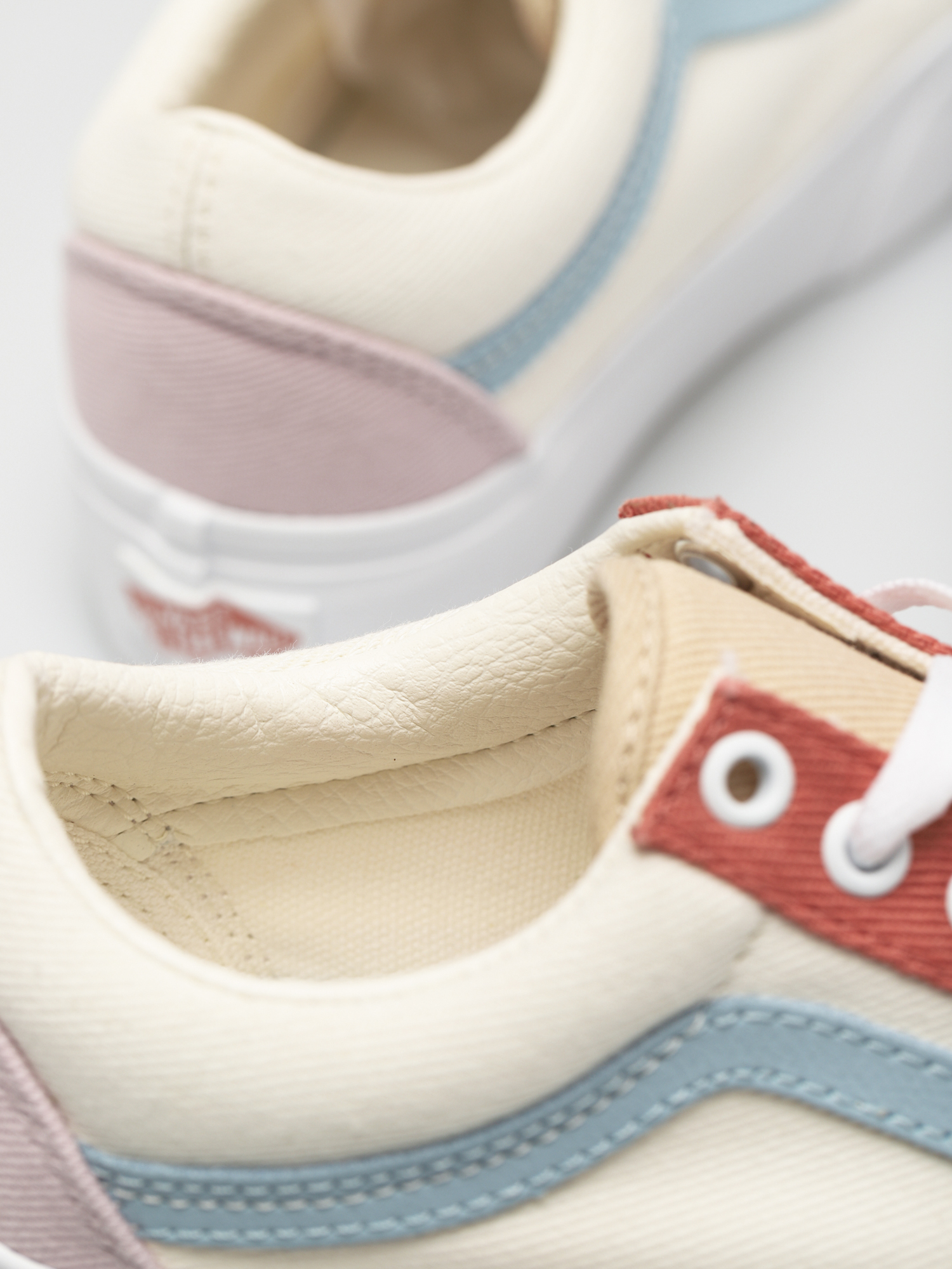 Vans Old Skool Platform Shoes (twill/pastel block/trwht)