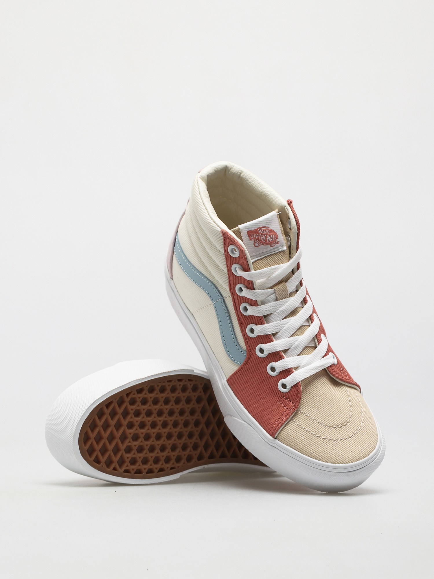 Vans Sk8 Hi Platform 2 Shoes (twill/pastel block/trwht)