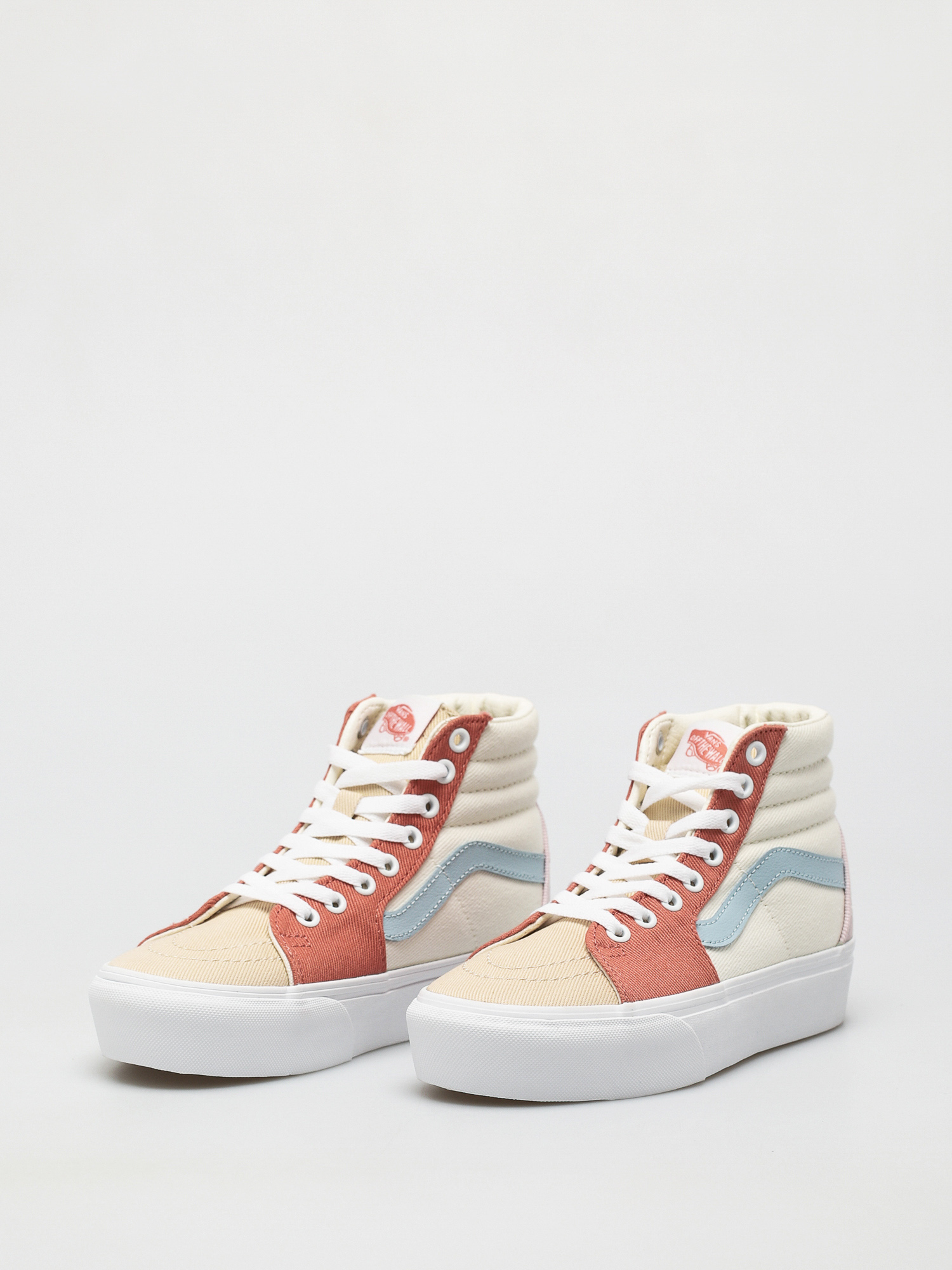 Vans Sk8 Hi Platform 2 Shoes (twill/pastel block/trwht)