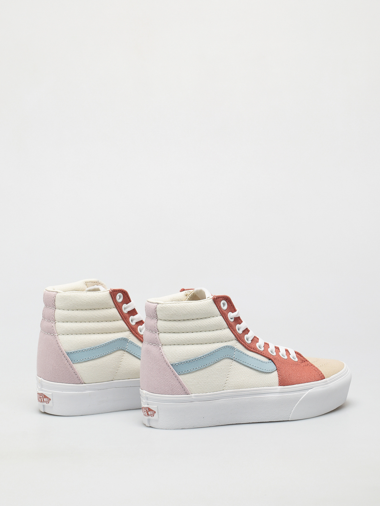 Vans Sk8 Hi Platform 2 Shoes (twill/pastel block/trwht)