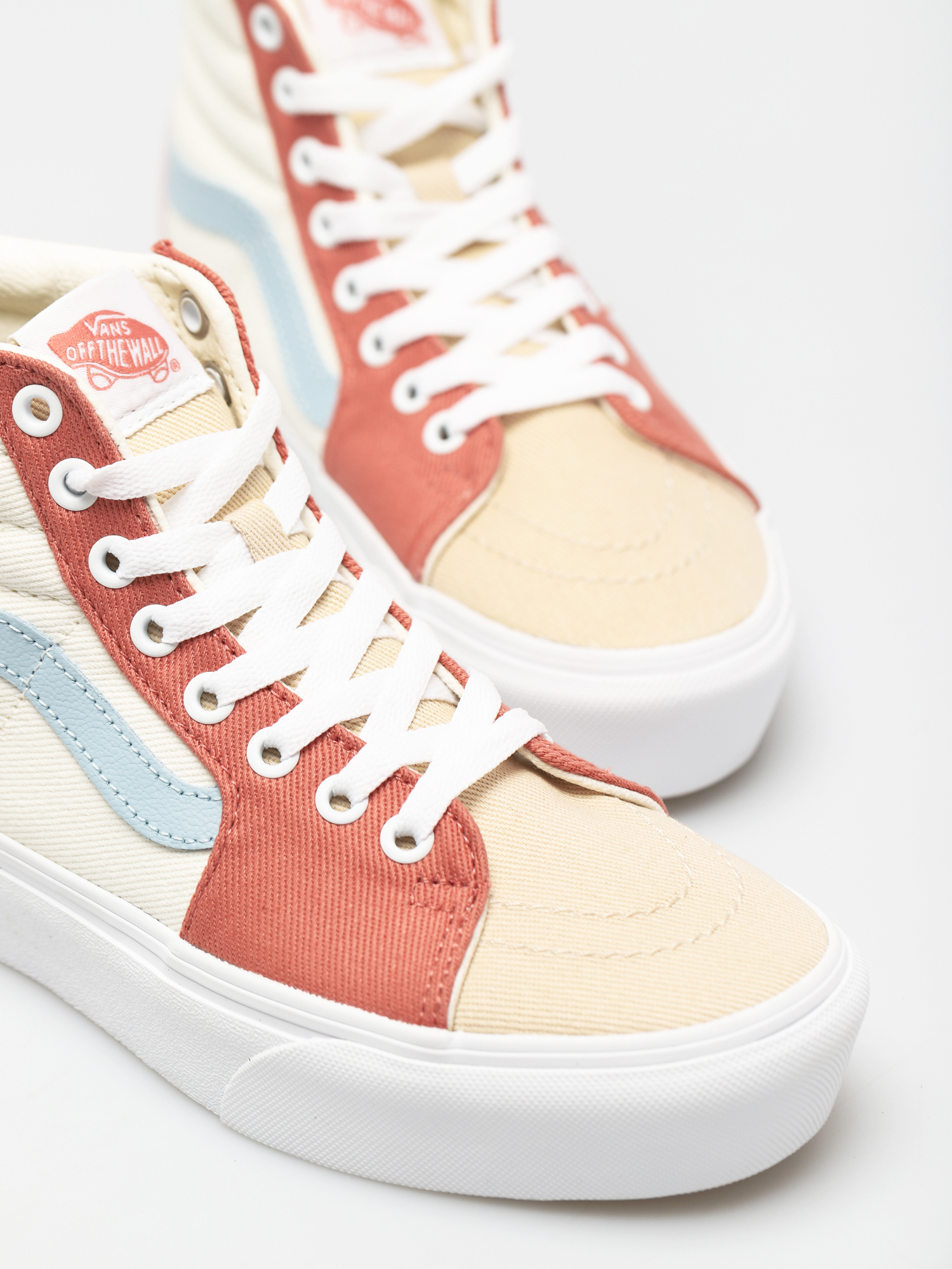 Vans Sk8 Hi Platform 2 Shoes (twill/pastel block/trwht)