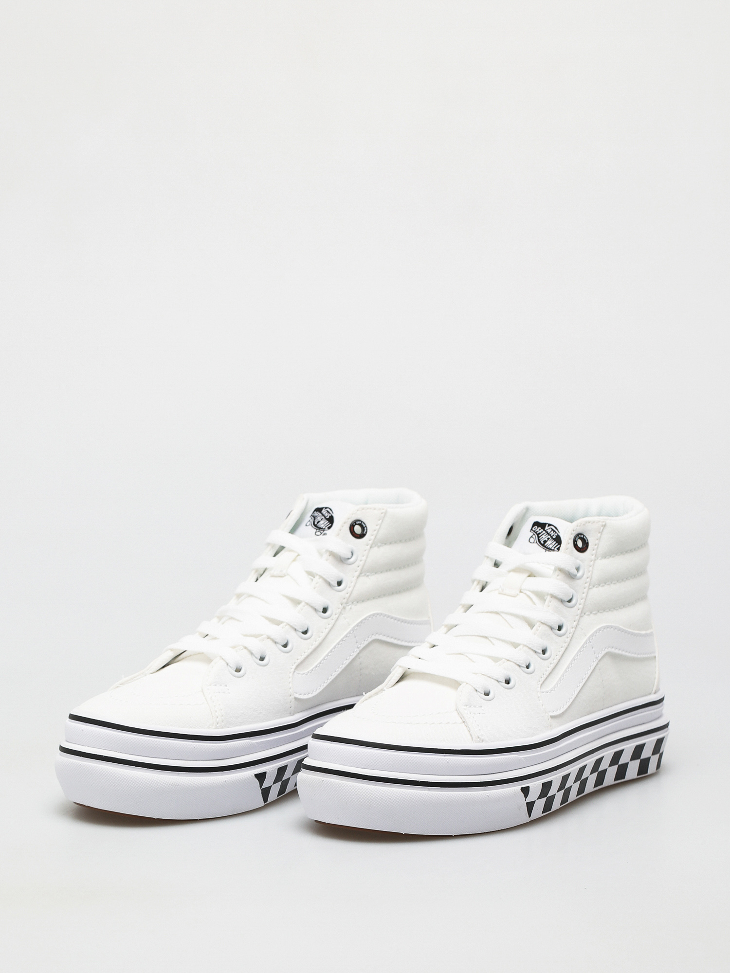 Vans Super Comfycush Sk8 Hi Shoes (canvas/true white/black)