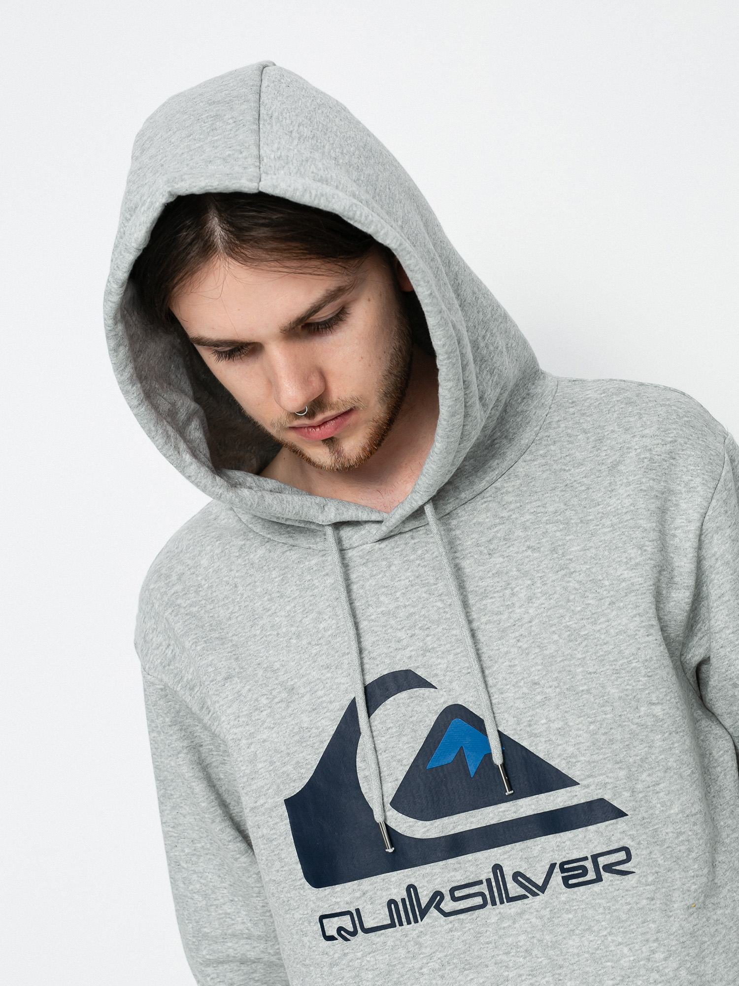 Quiksilver Big Logo HD Hoodie (athletic heather)