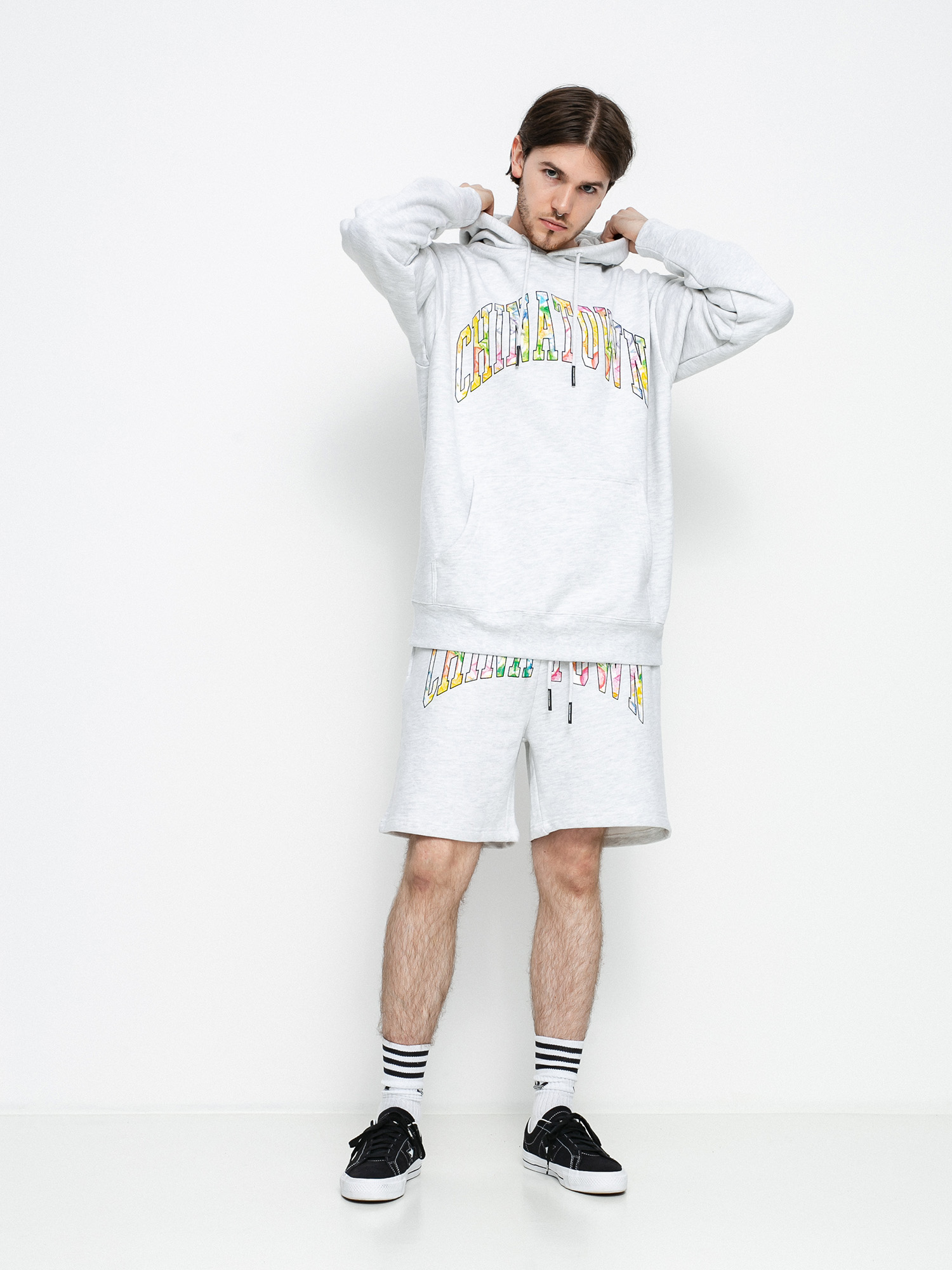 Chinatown Market Watercolor Arc HD Hoodie (ash gray)