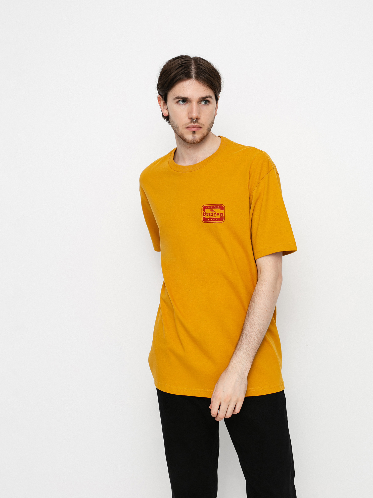 Brixton Quill T-shirt (antique gold)
