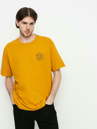 Brixton Crest II T-shirt (antique gold/black)