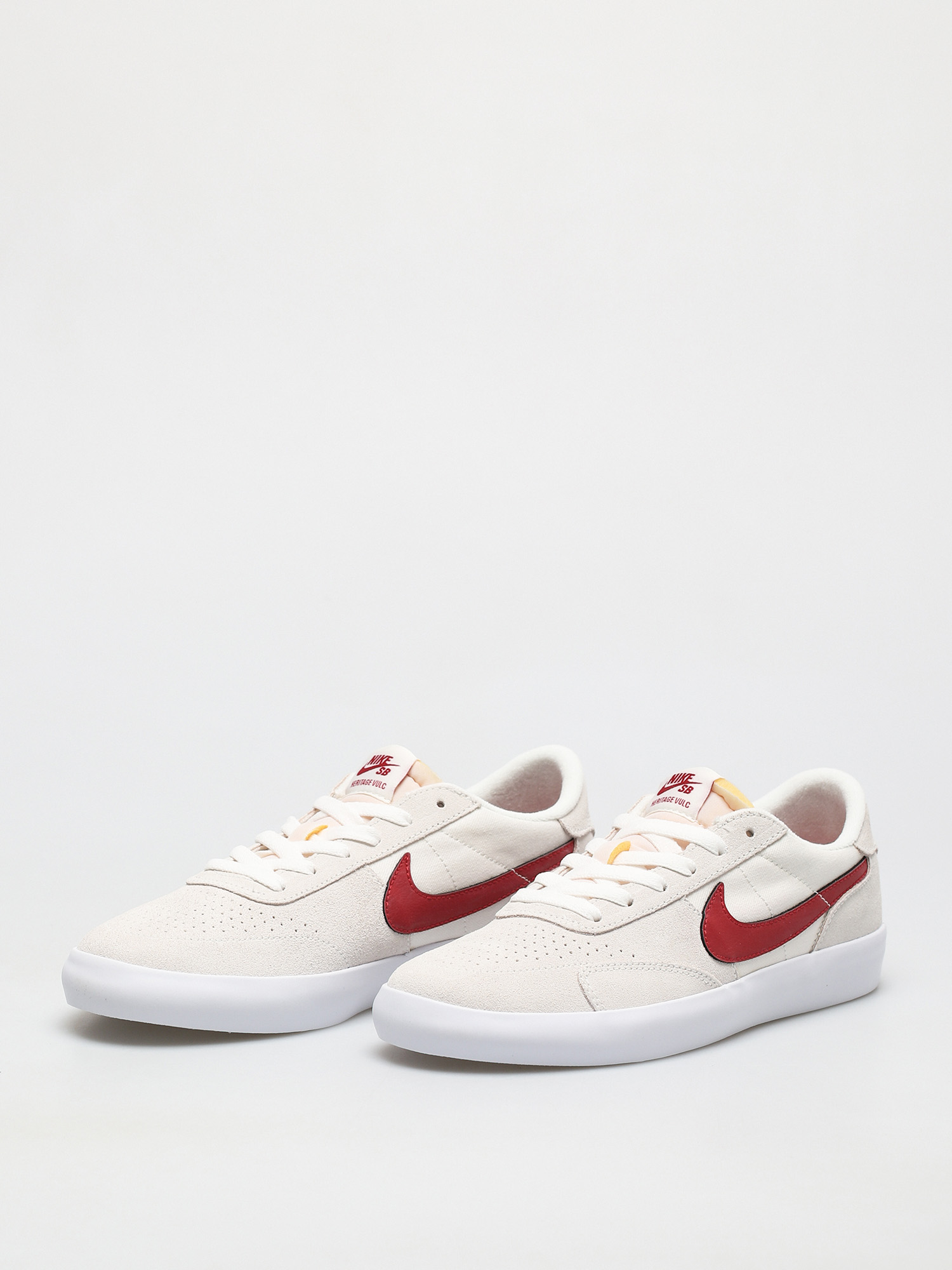 Nike SB Heritage Vulc Schuhe (summit white/gym red summit white white)