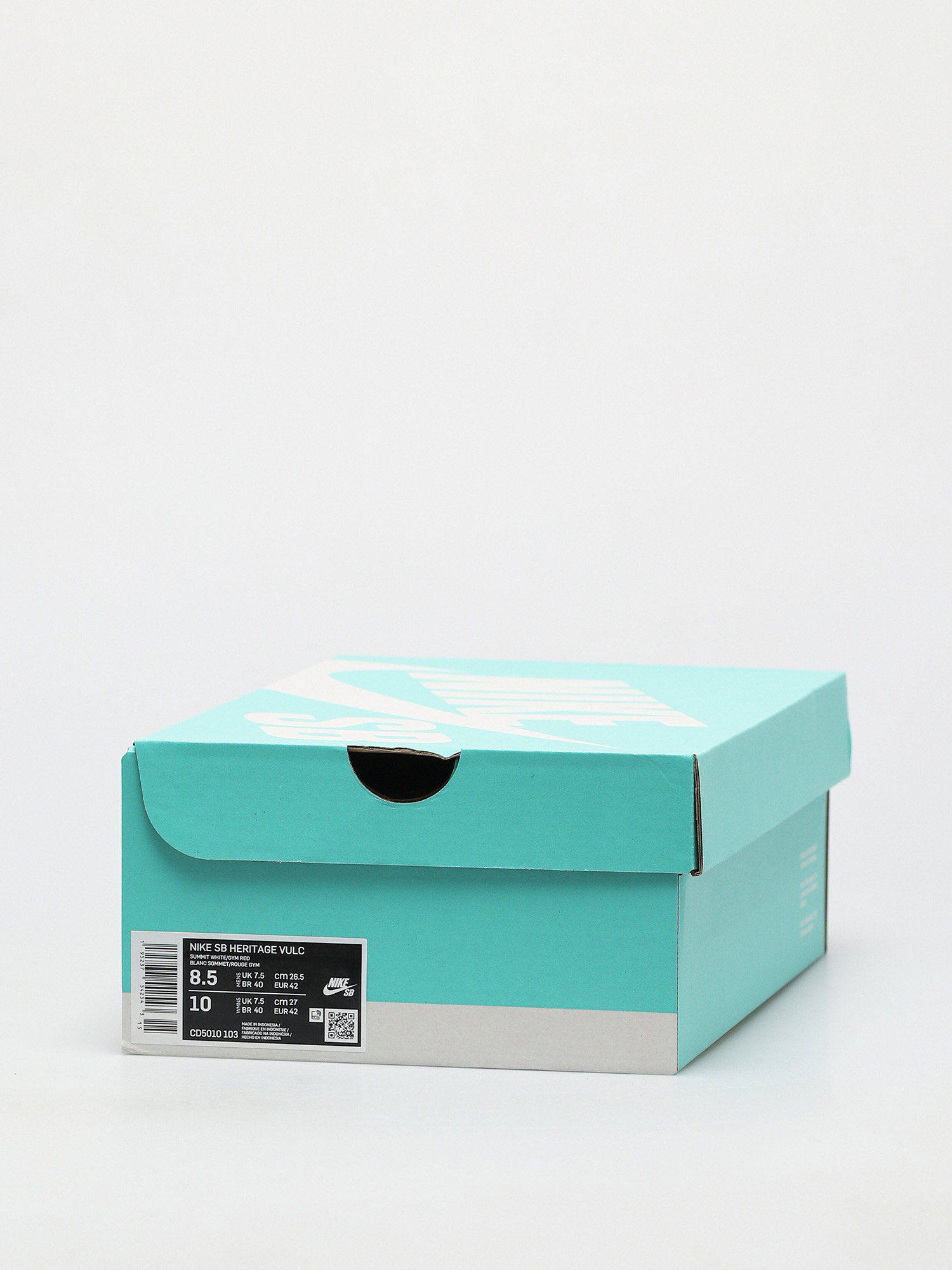 Nike SB Heritage Vulc Shoes (summit white/gym red summit white white)