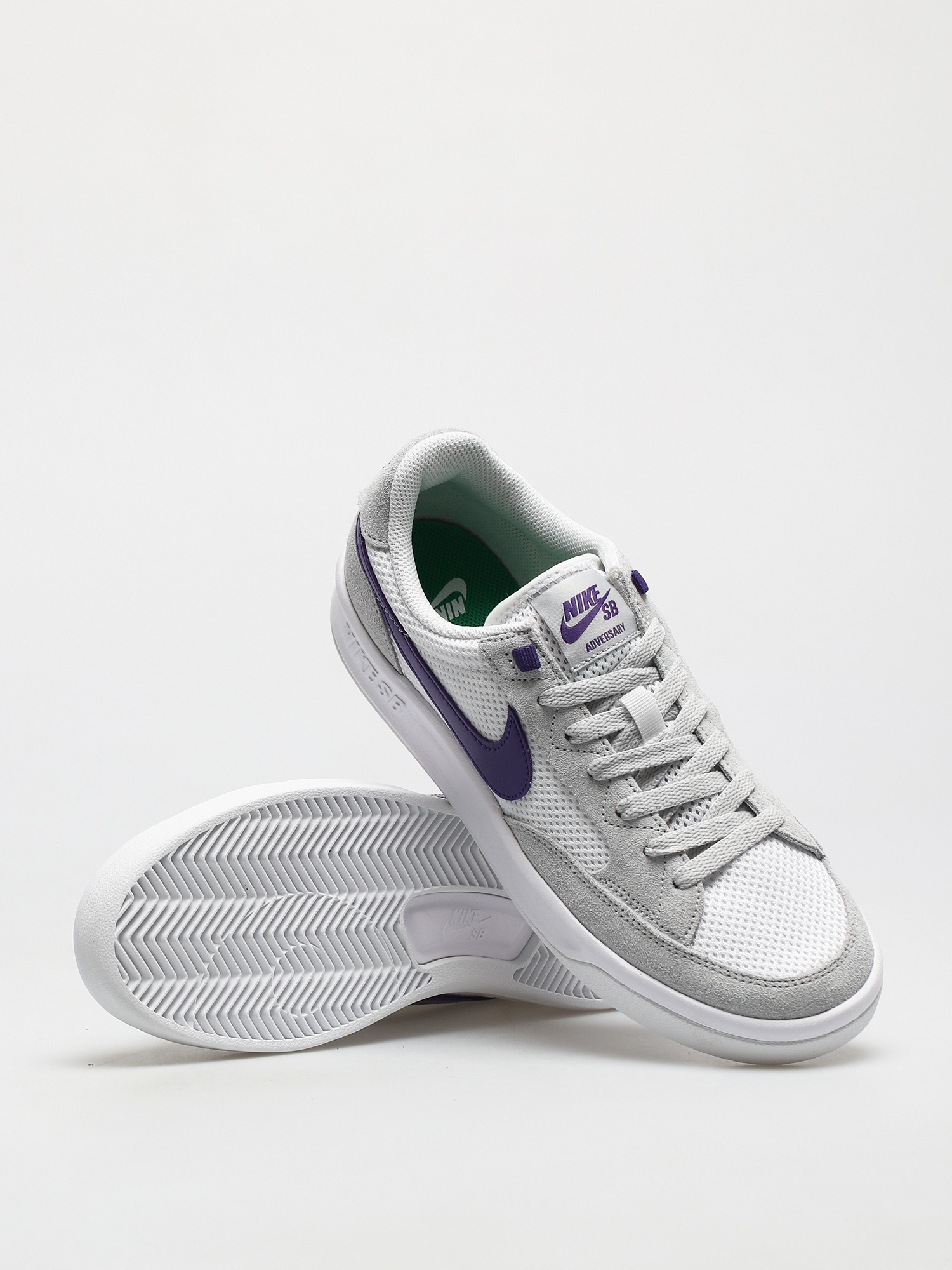 Nike SB Adversary Shoes (grey fog/court purple grey fog white)