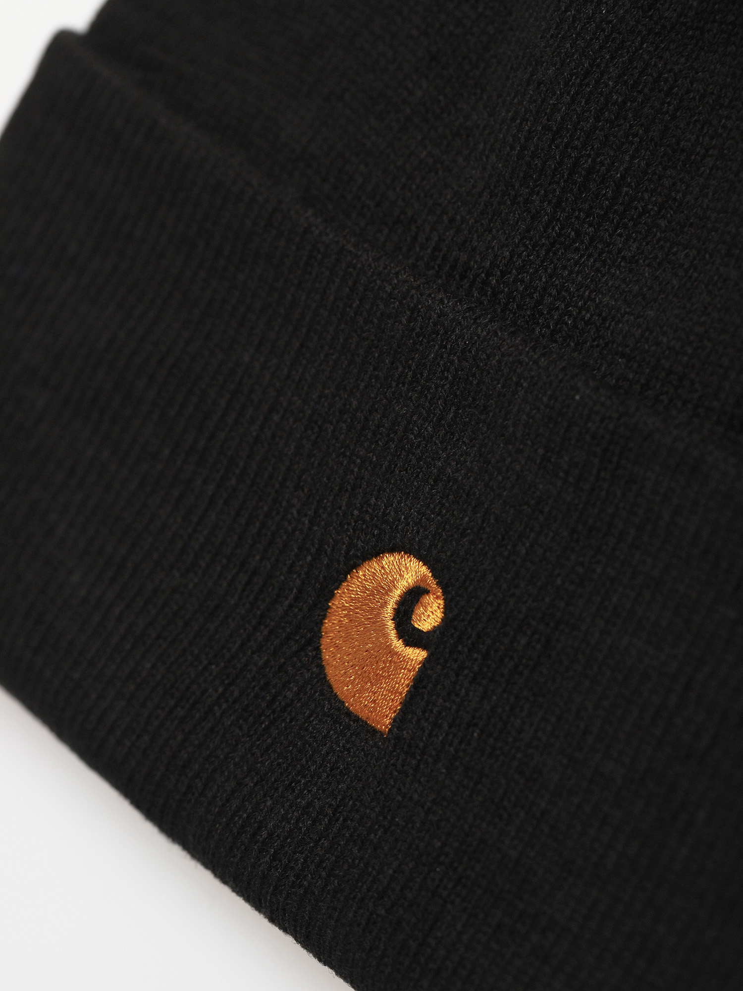 Carhartt WIP Chase Beanie (black/gold)