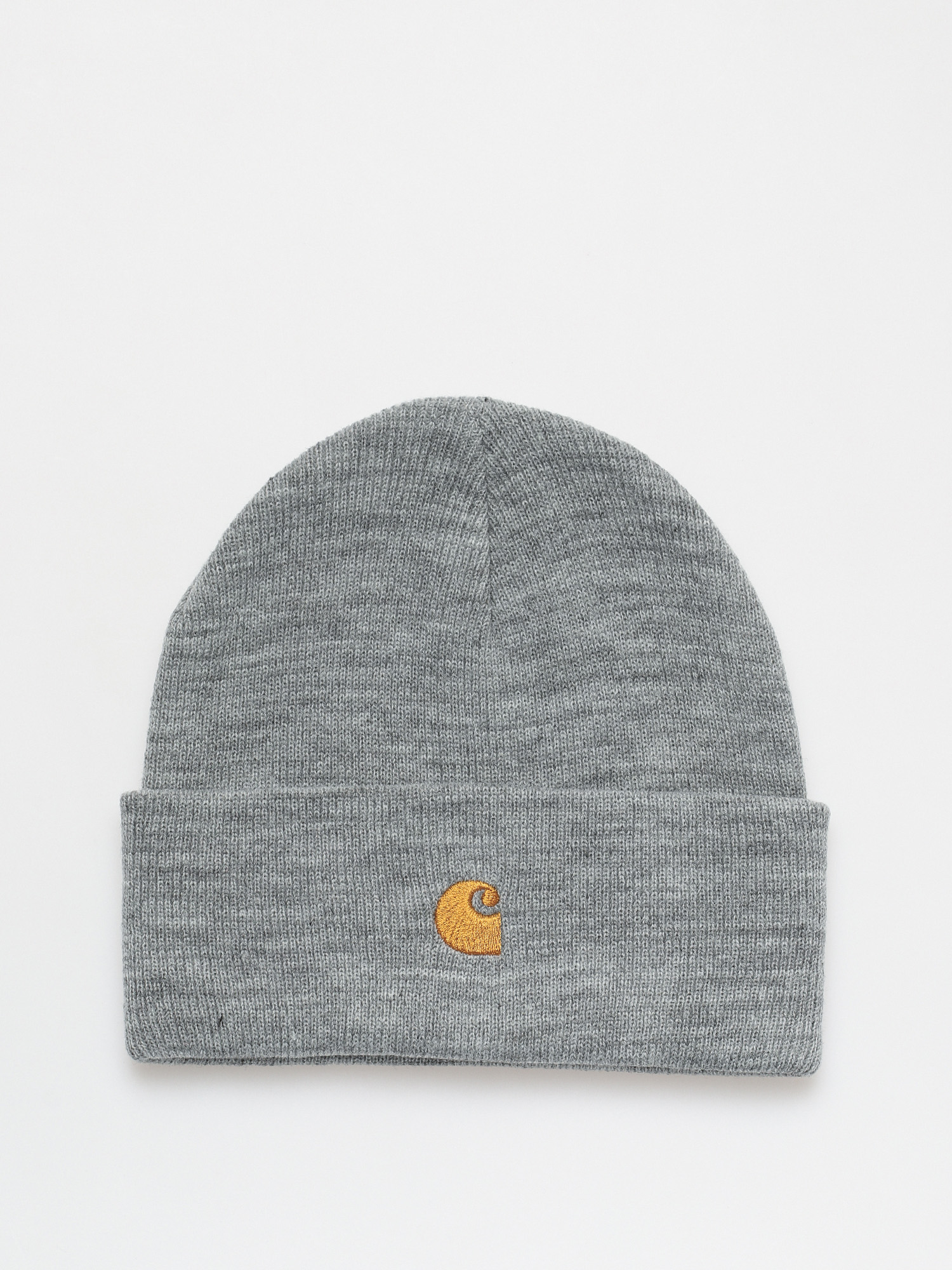 Carhartt WIP Chase Mu00fctze (grey heather/gold)