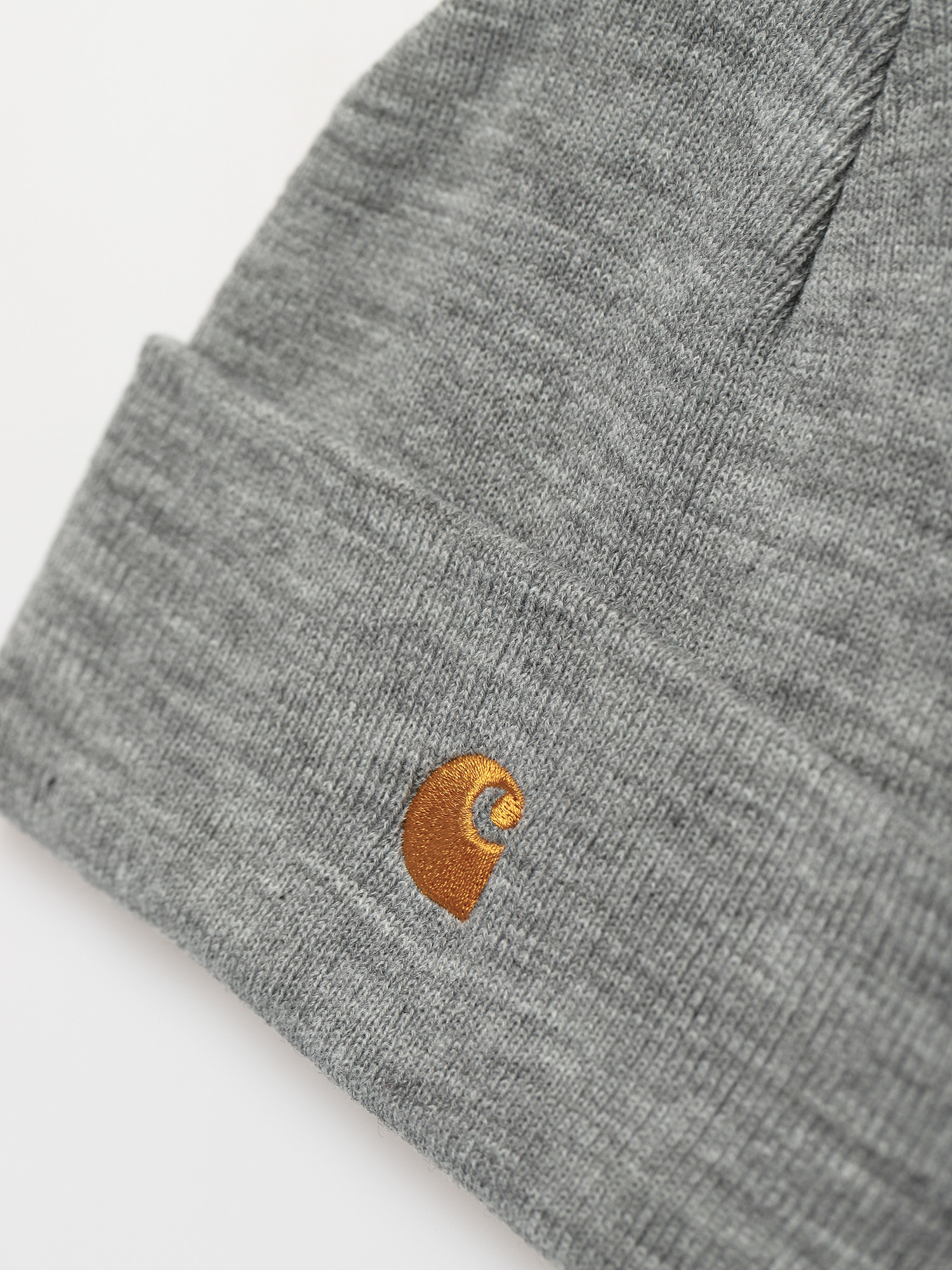 Carhartt WIP Chase Beanie (grey heather/gold)