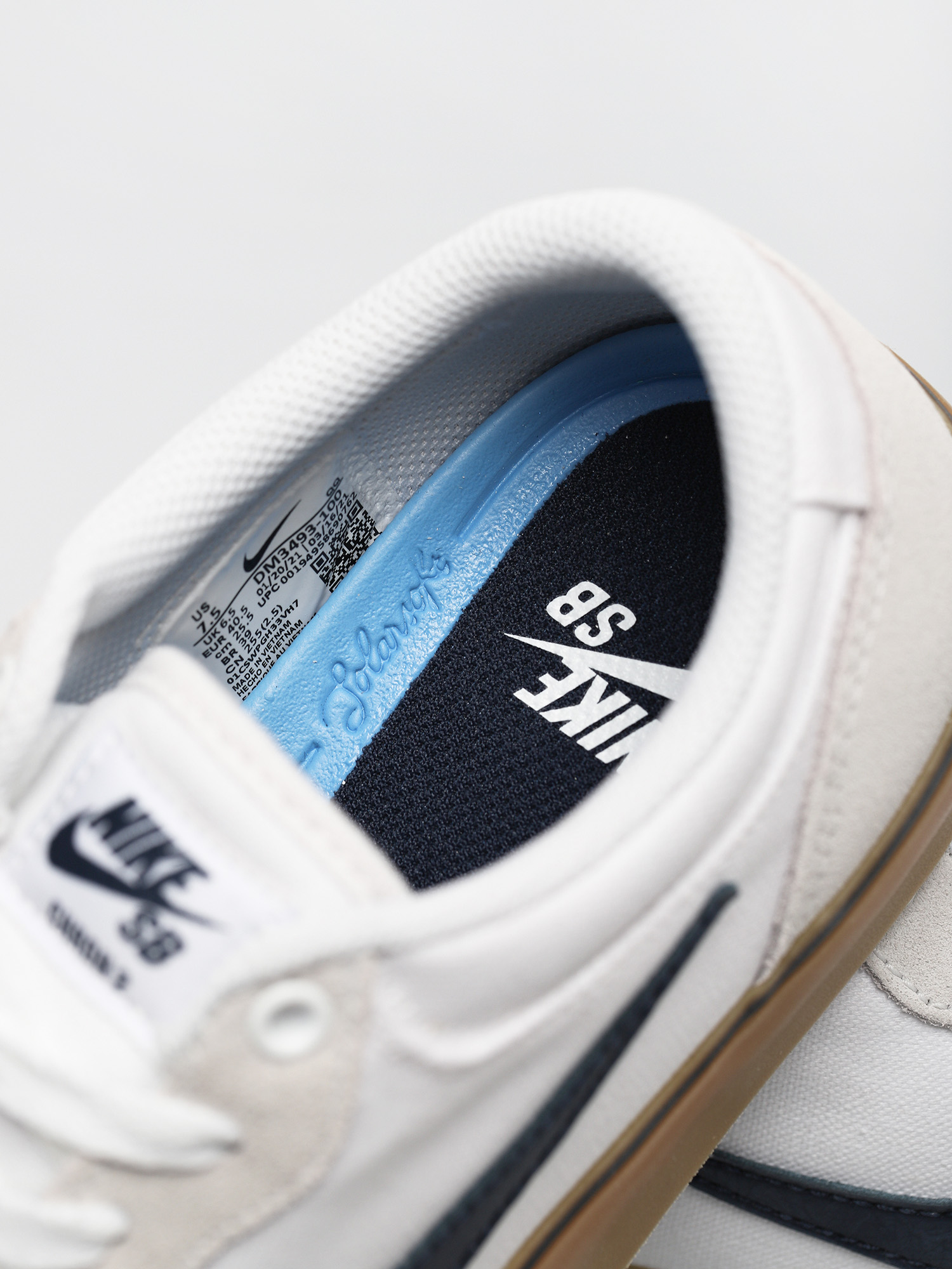Nike SB Chron 2 Schuhe (white/obsidian white gum light brown)