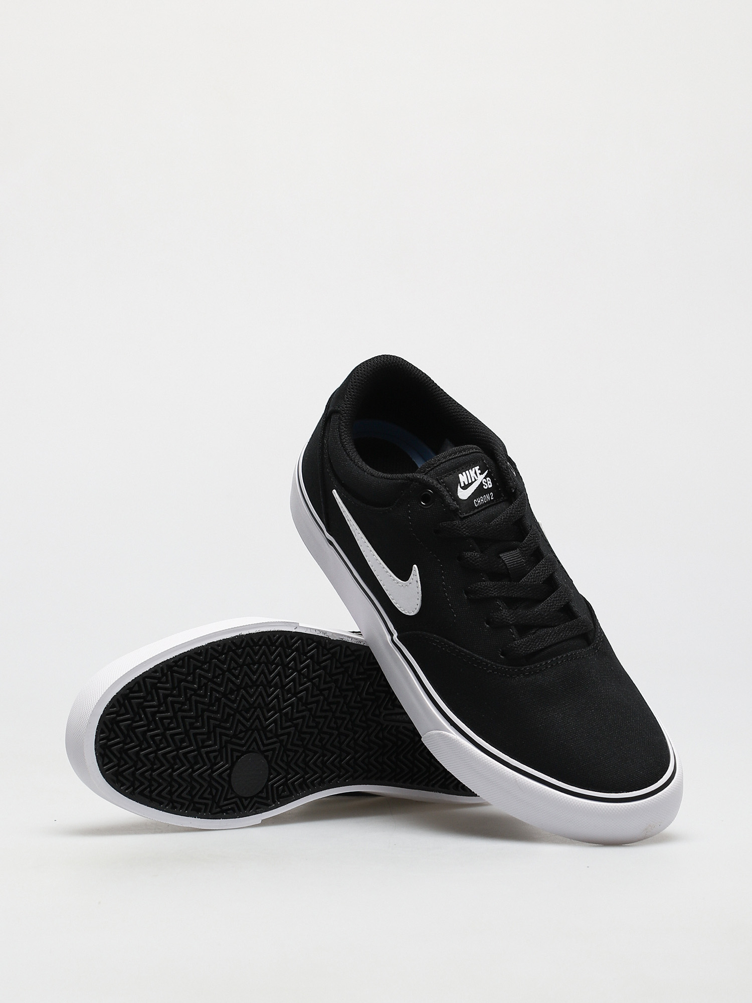 Nike SB Chron 2 Canvas Schuhe (black/white black)