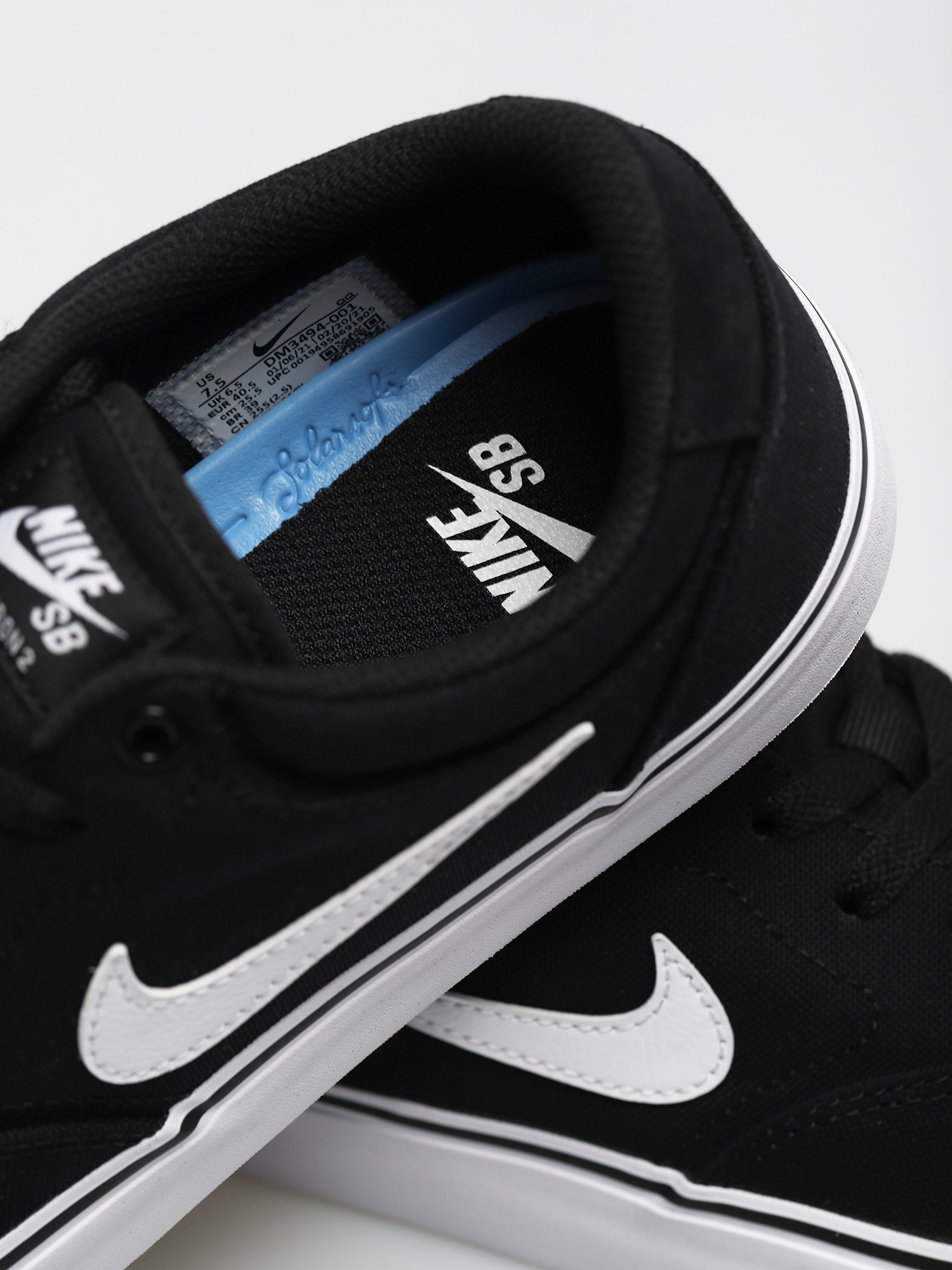 Nike SB Chron 2 Canvas Shoes (black/white black)