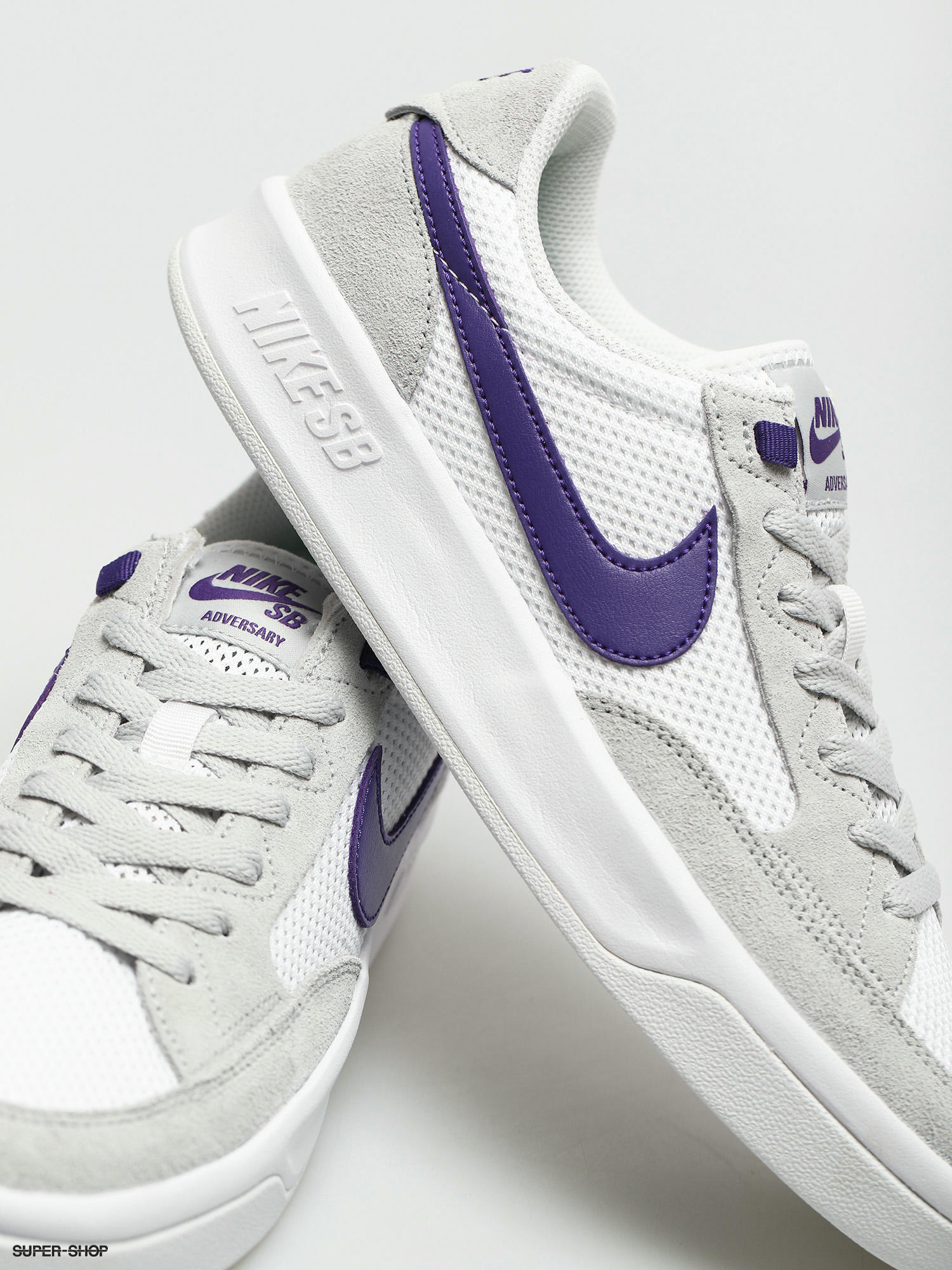 Nike SB Adversary Shoes (grey fog/court purple grey fog white)