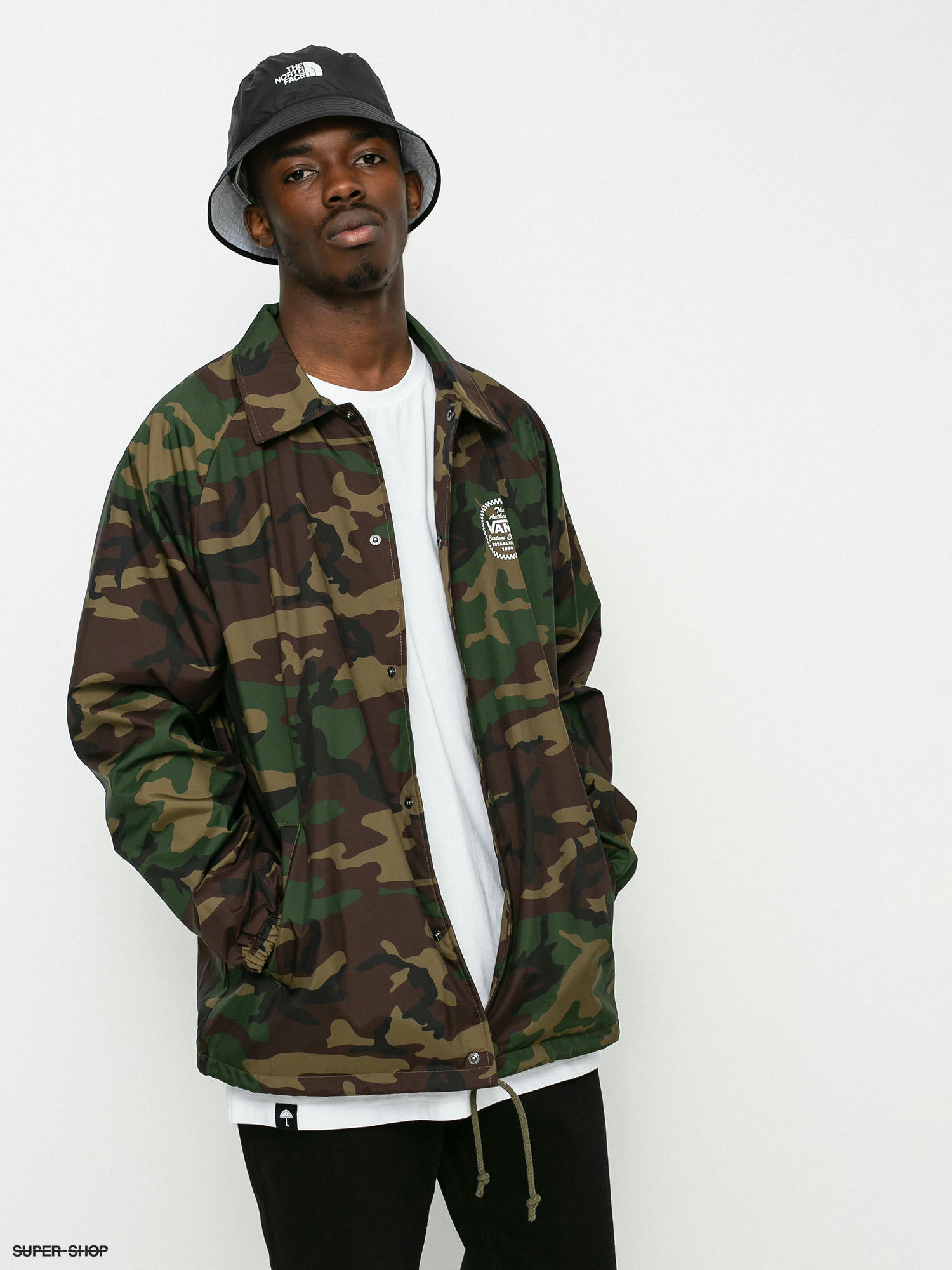 vans torrey coaches jacket camo