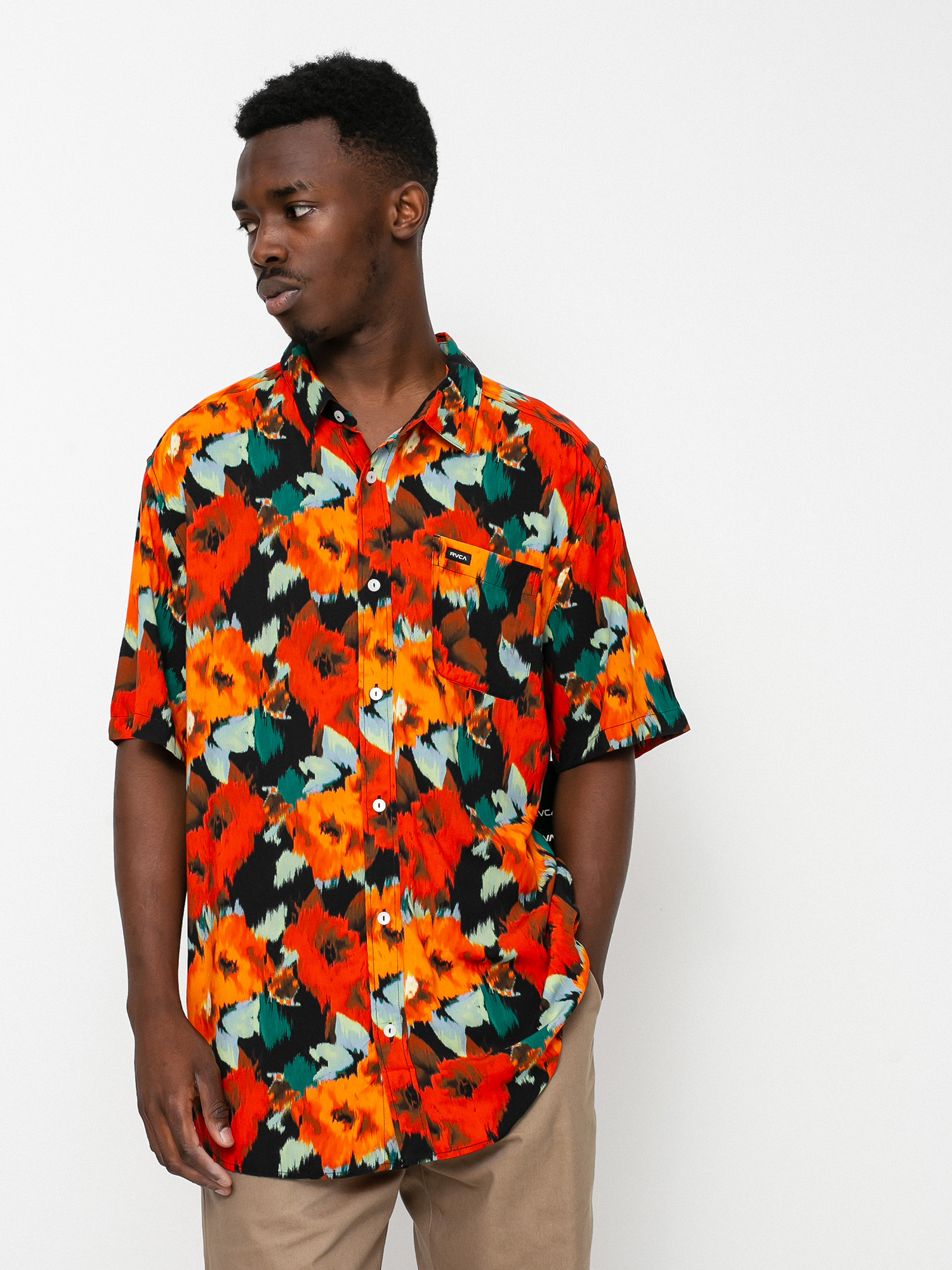 RVCA Wonder Floral Shirt (black)