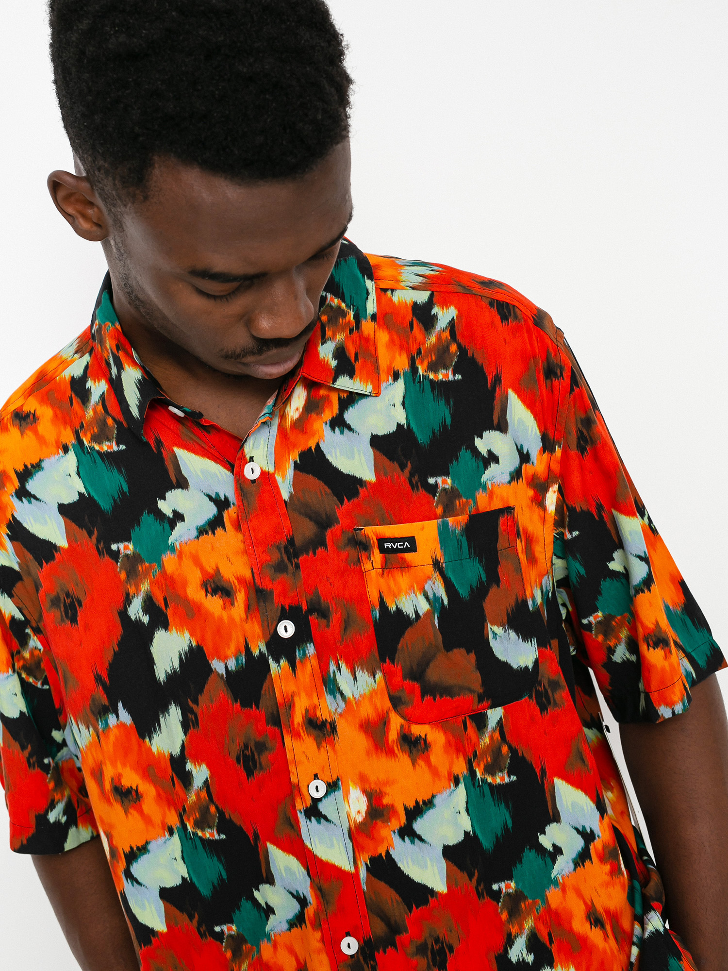 RVCA Wonder Floral Shirt (black)